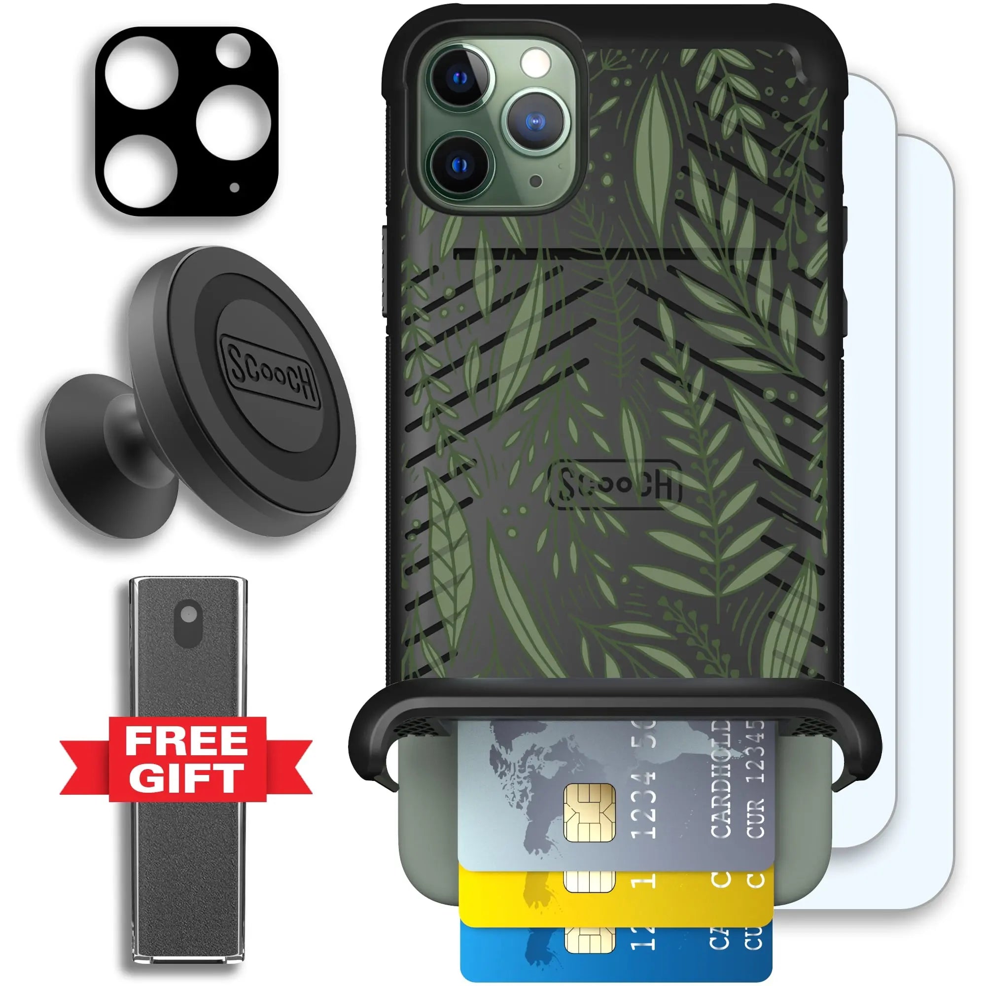 Scooch-Wingmate Defender Bundle for iPhone 11 Pro Max-Willow-Garden