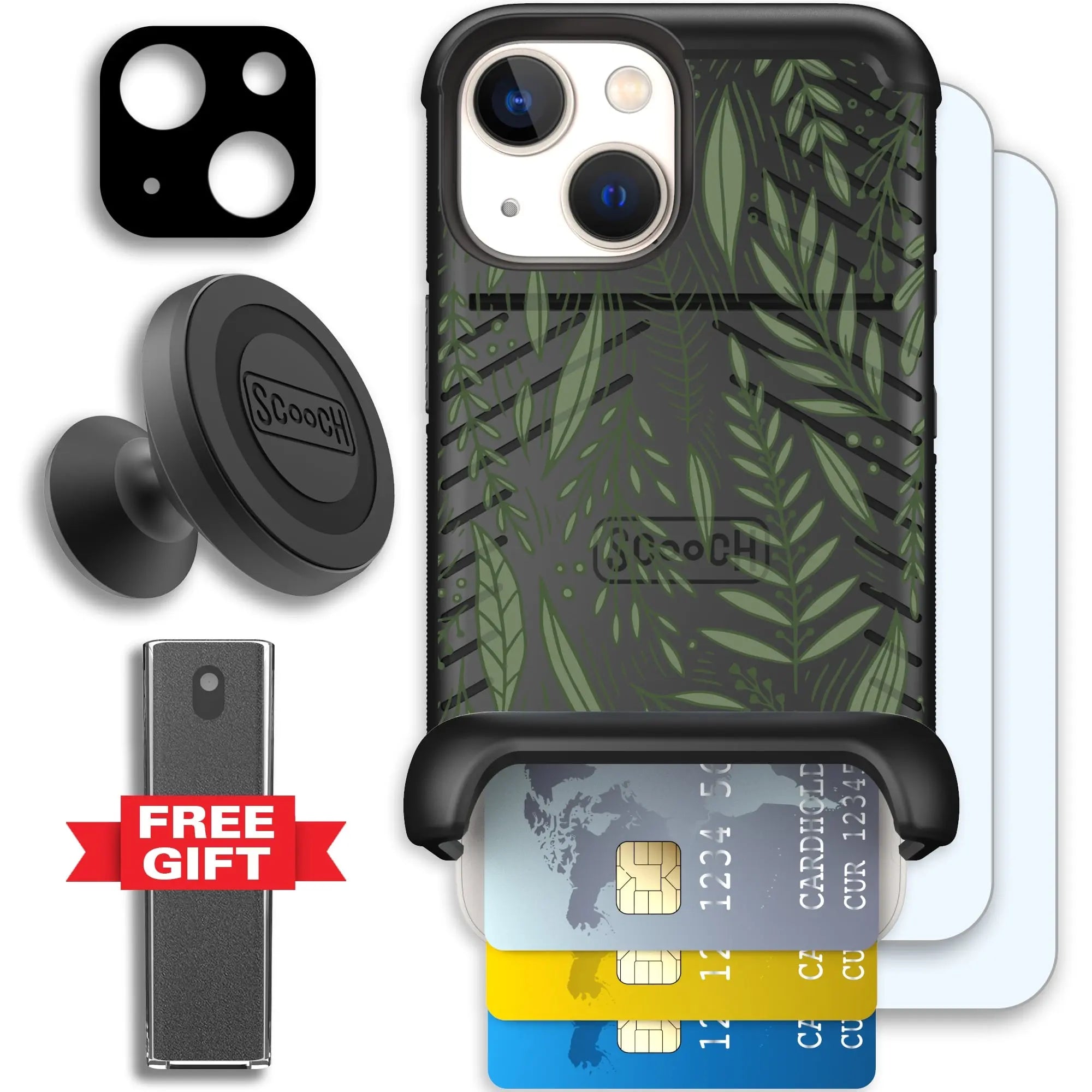 Scooch-Wingmate Defender Bundle for iPhone 13 Mini-Willow-Garden