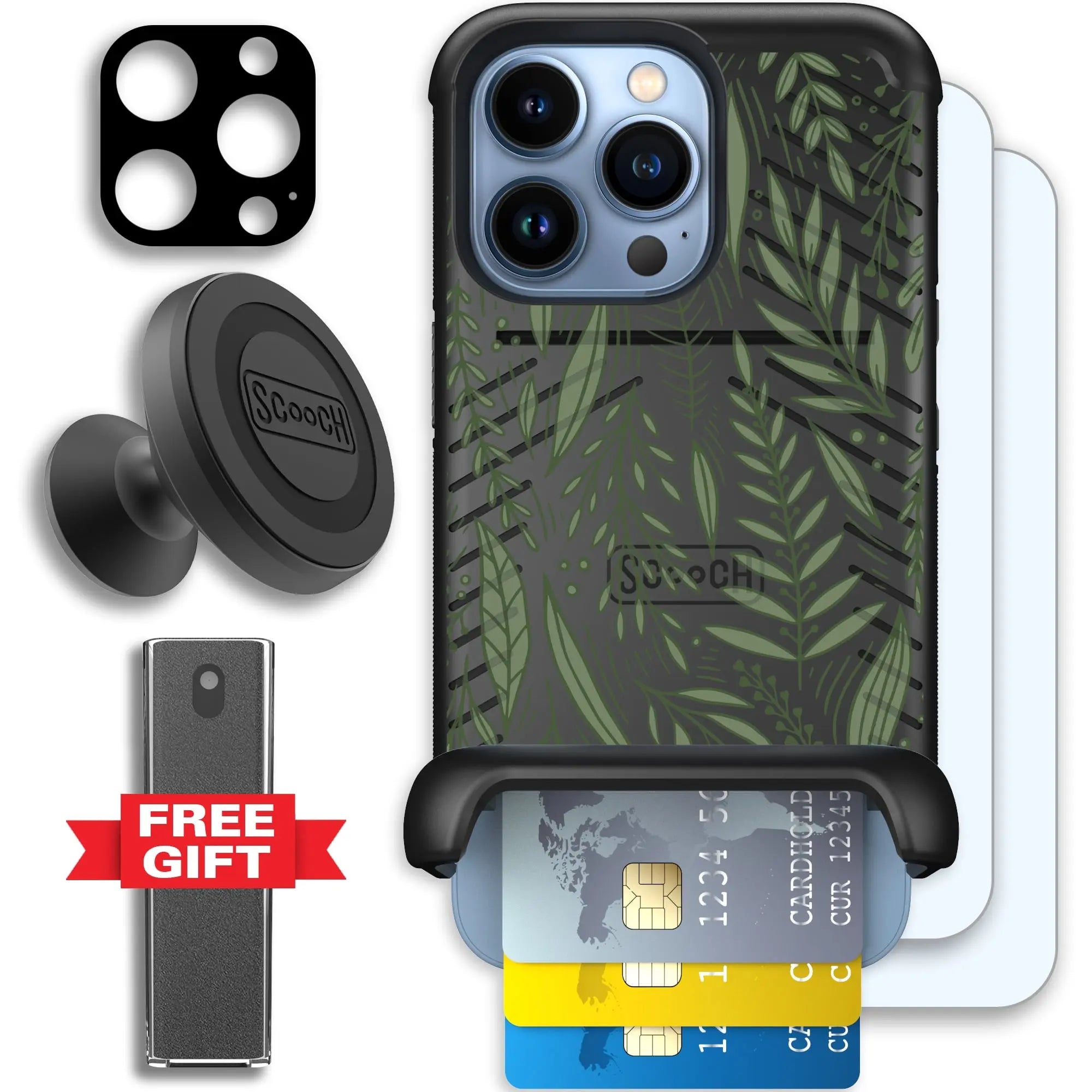Scooch-Wingmate Defender Bundle for iPhone 13 Pro-Willow-Garden