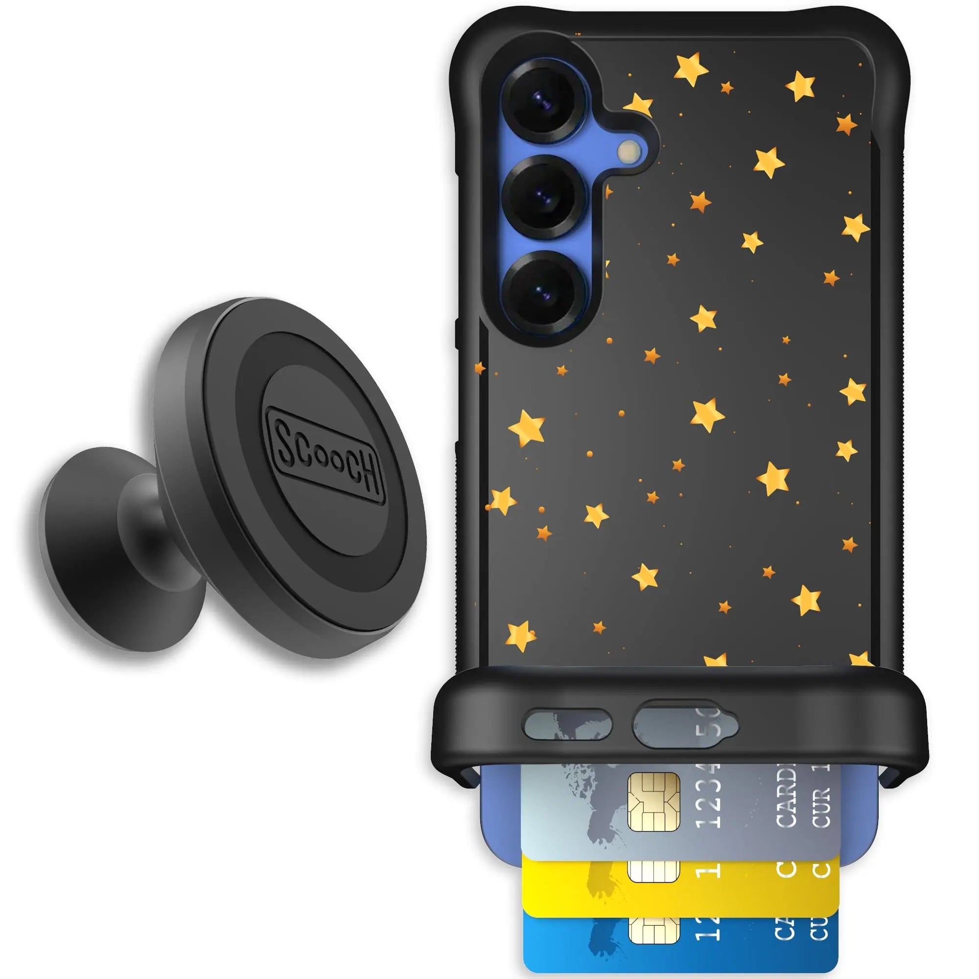 Scooch-Wingmate Starter Bundle for Samsung Galaxy S25-Gold-Stars