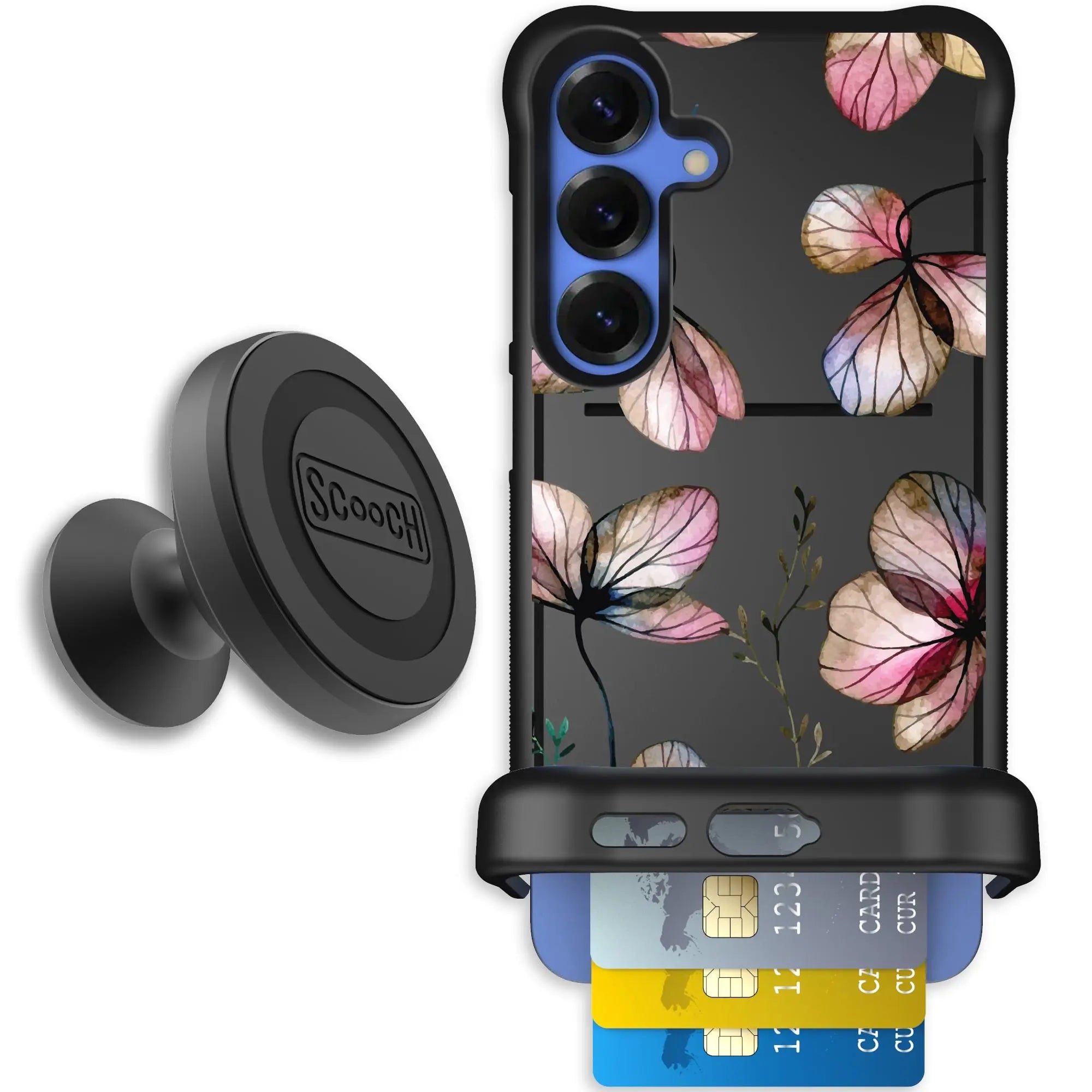Scooch-Wingmate Starter Bundle for Samsung Galaxy S25+-Dried-Flowers