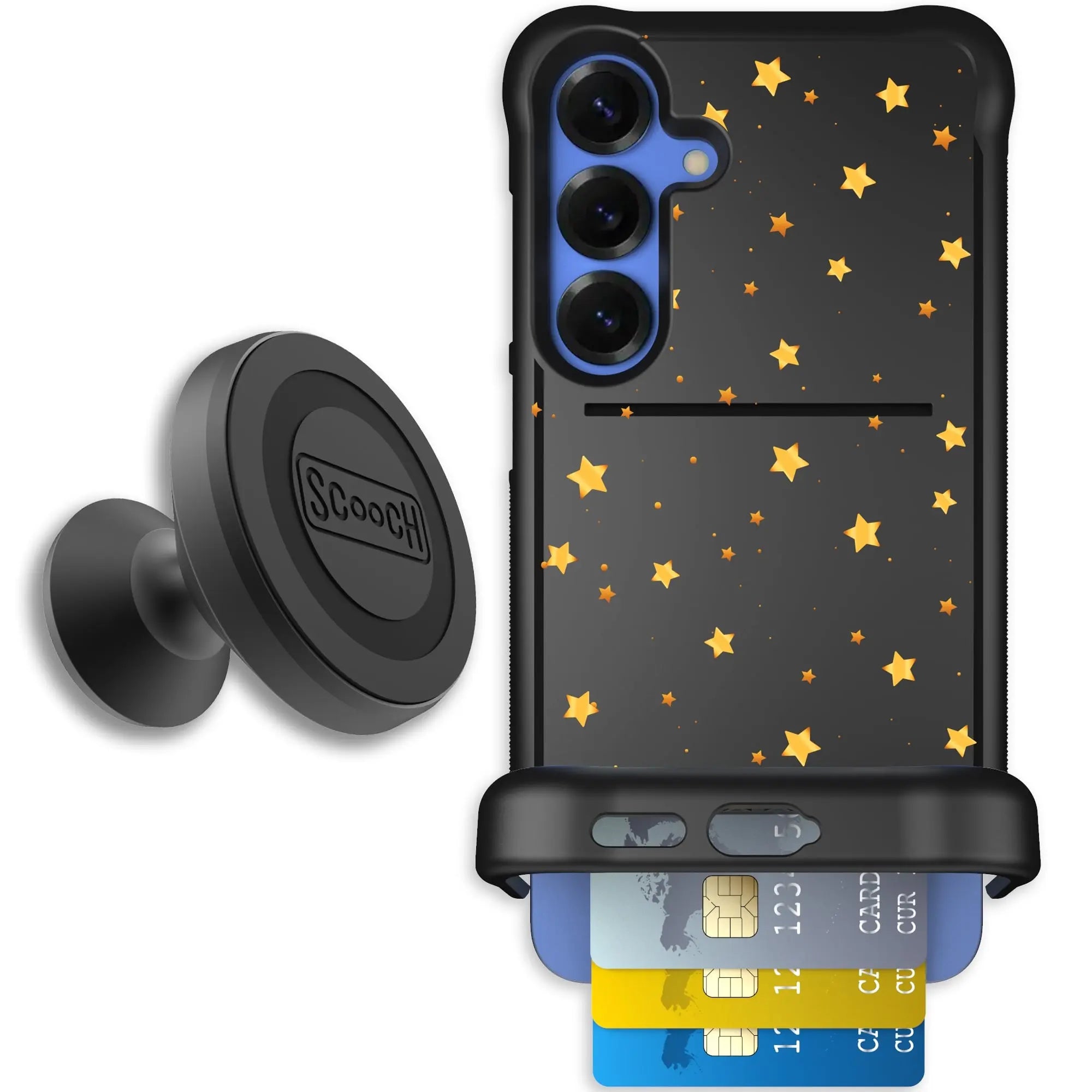 Scooch-Wingmate Starter Bundle for Samsung Galaxy S25+-Gold-Stars