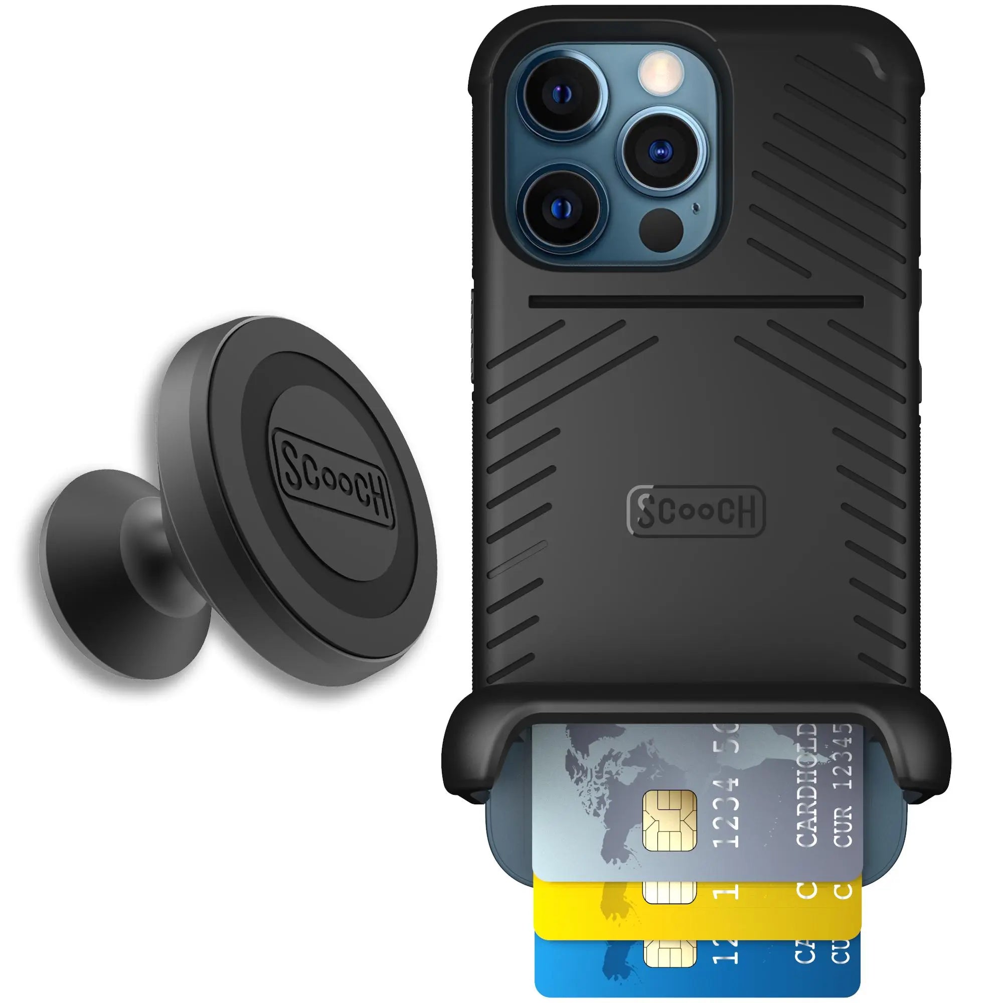 Scooch-Wingmate Starter Bundle for iPhone 12 Pro-Black