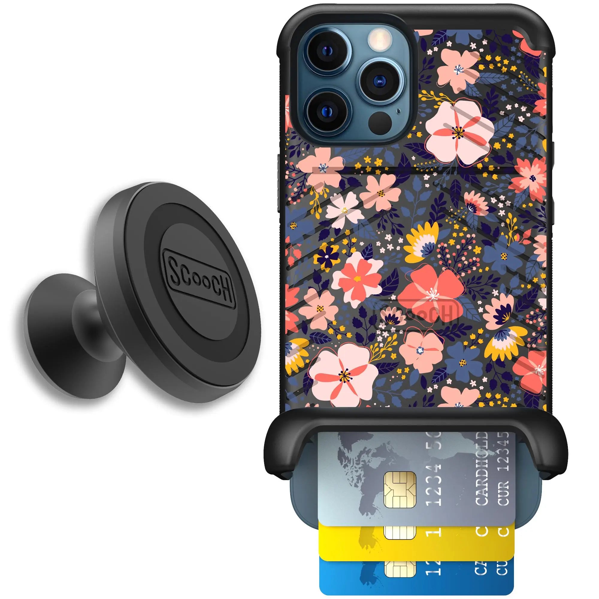 Scooch-Wingmate Starter Bundle for iPhone 12 Pro-Wildflowers