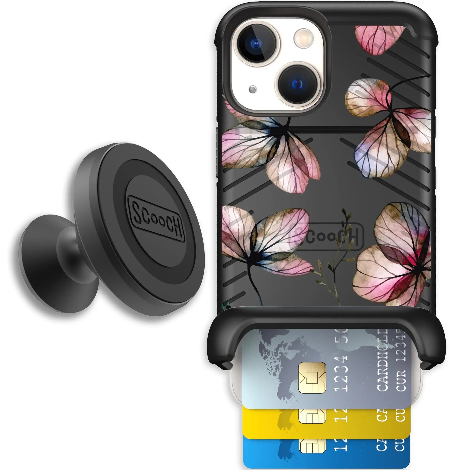 Scooch-Wingmate Starter Bundle for iPhone 13 Mini-Dried-Flowers