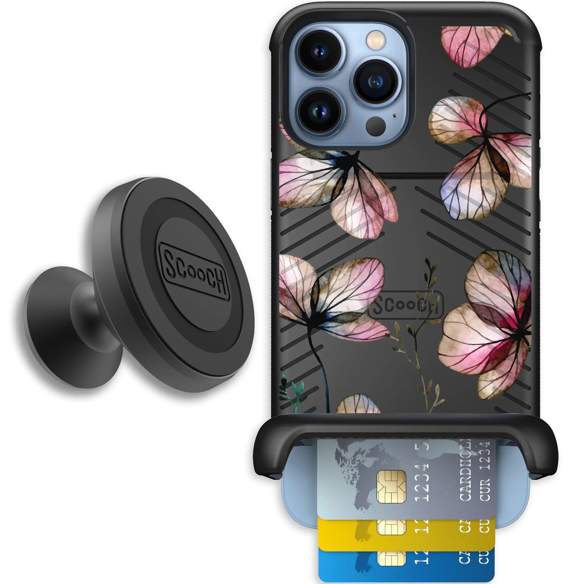 Scooch-Wingmate Starter Bundle for iPhone 13 Pro Max-Dried-Flowers