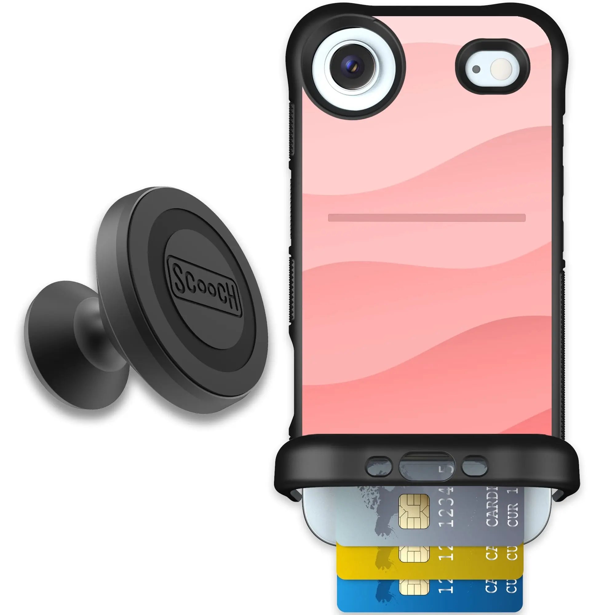 Scooch-Wingmate Starter Bundle for iPhone Air-Pink Waves