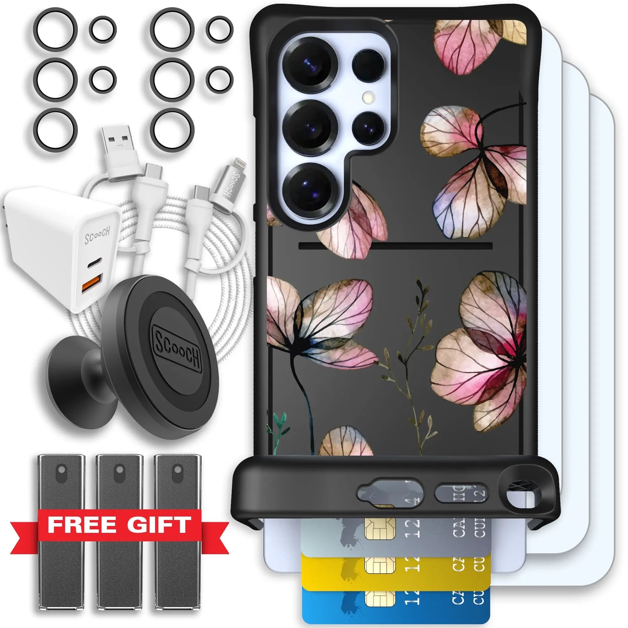 Scooch-Wingmate Ultimate Bundle for Samsung Galaxy S25 Ultra-Dried-Flowers