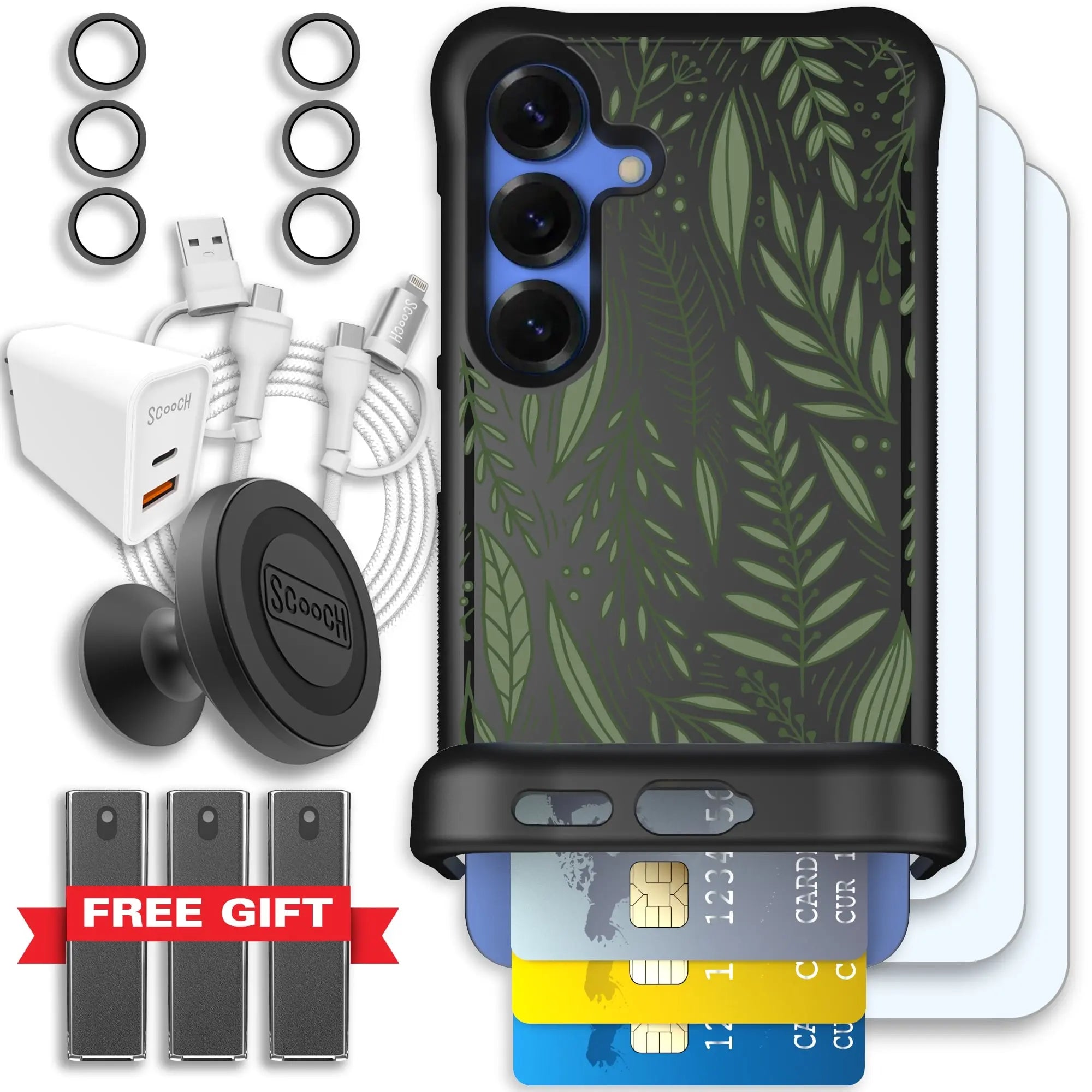 Scooch-Wingmate Ultimate Bundle for Samsung Galaxy S25-Willow-Garden