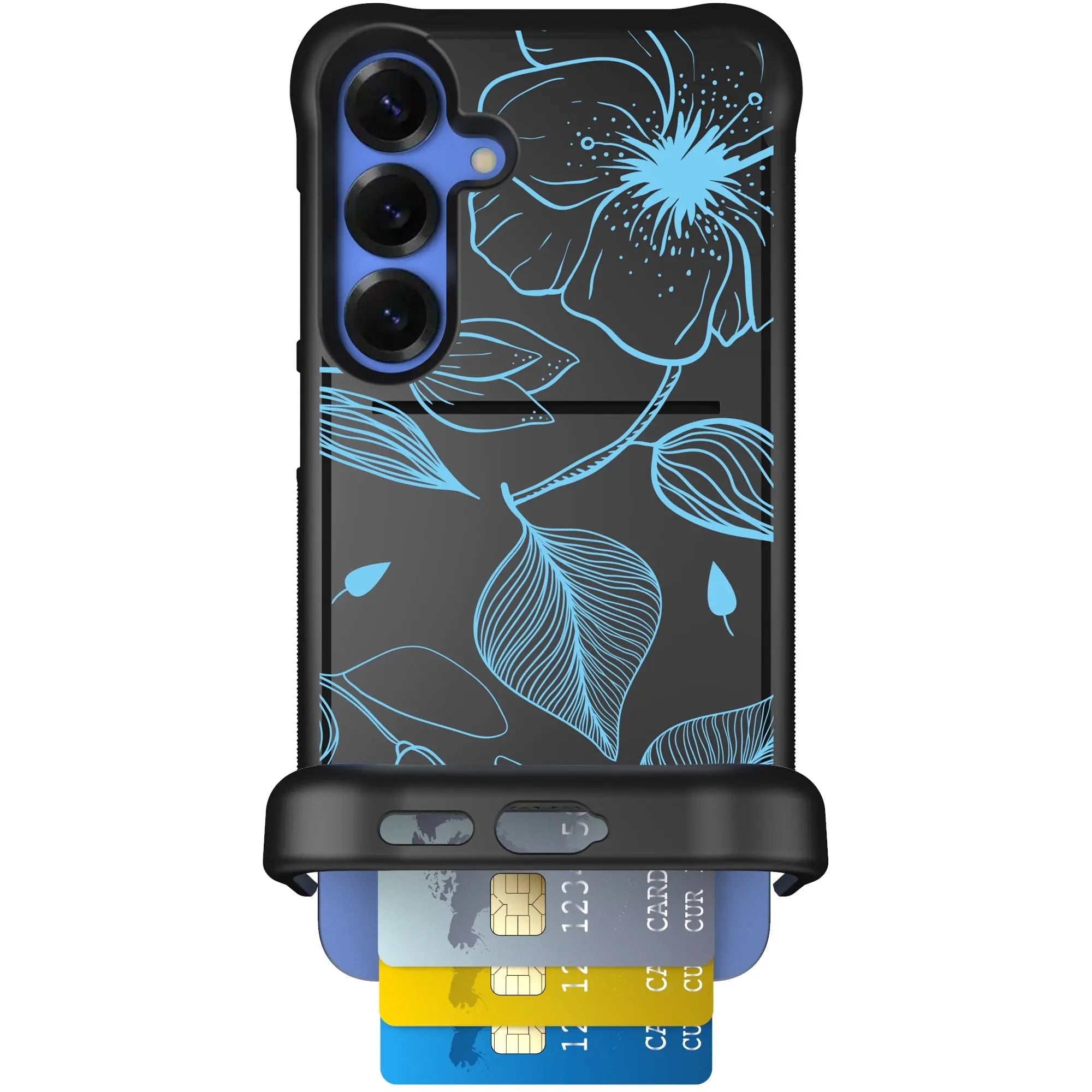 Scooch-Wingmate for Samsung Galaxy S25+-Blue-Hibiscus