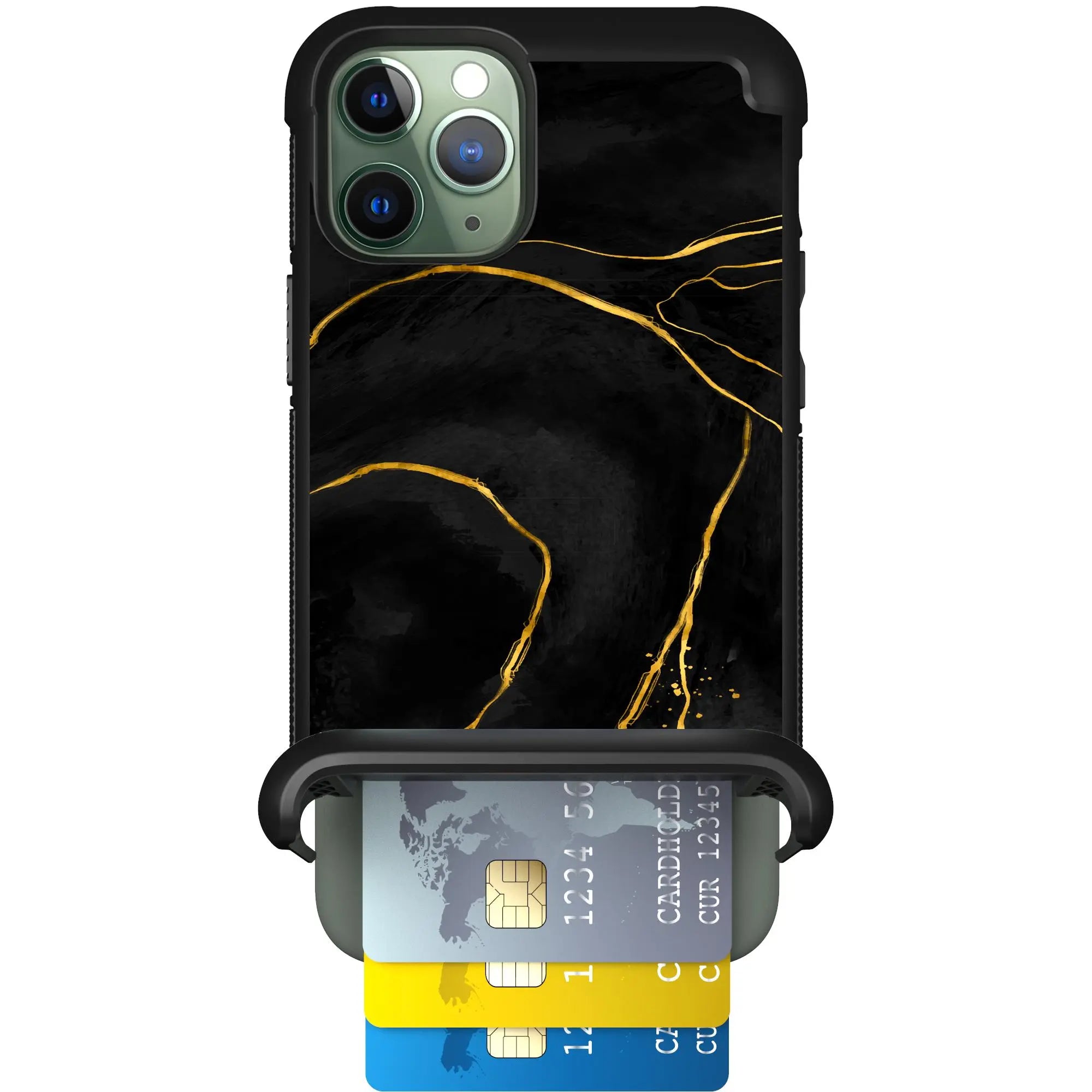 Scooch-Wingmate for iPhone 11 Pro-Black-Marble