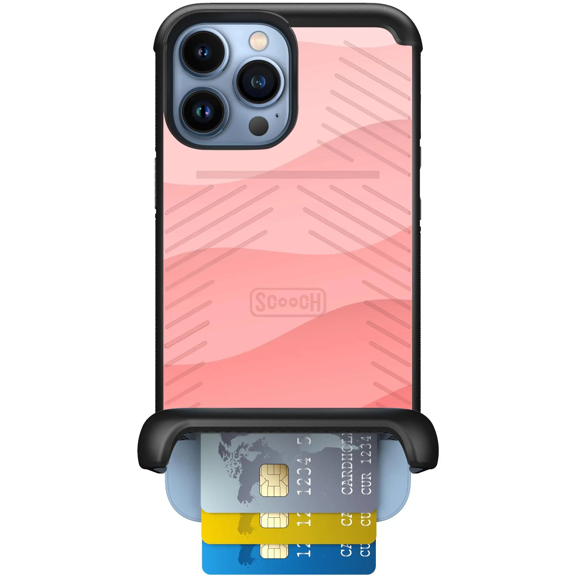 Scooch-Wingmate for iPhone 13 Pro Max-Pink-Waves