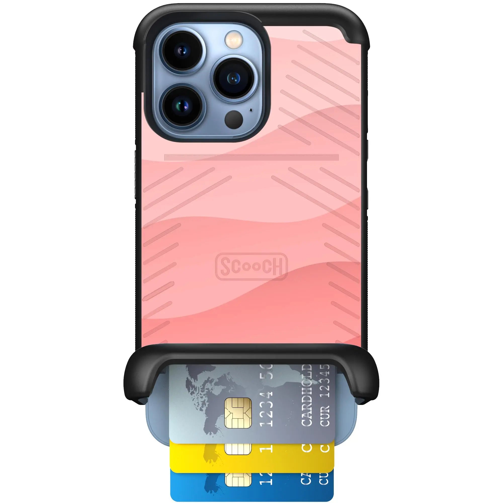 Scooch-Wingmate for iPhone 13 Pro-Pink-Waves