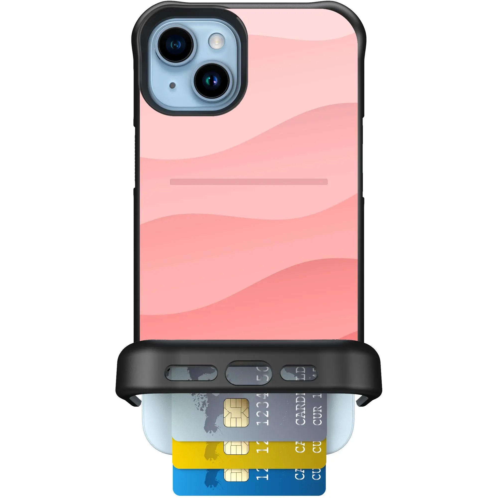 Wingmate Pink Waves for iPhone 15 Plus