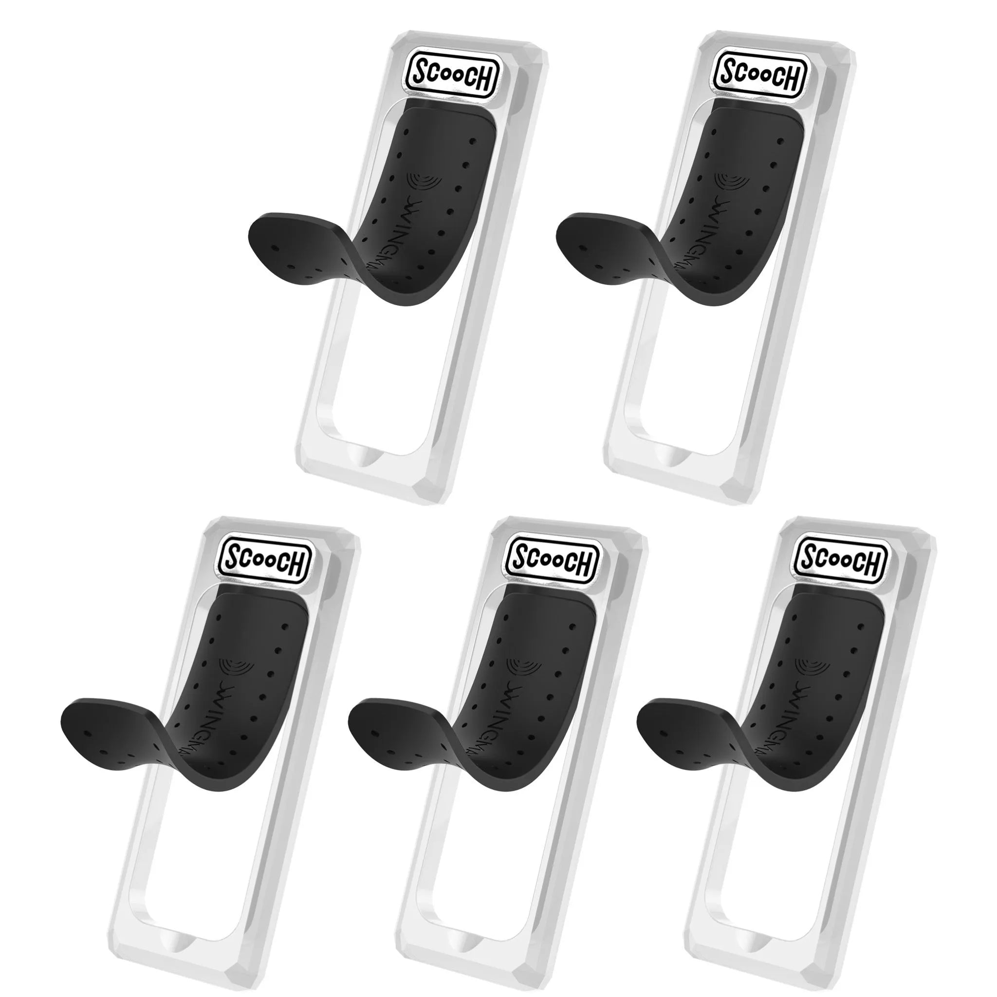 Scooch Wingback - Universal Pop Up Grip & Kickstand 5-PackSave$40Clear Scooch Wingback