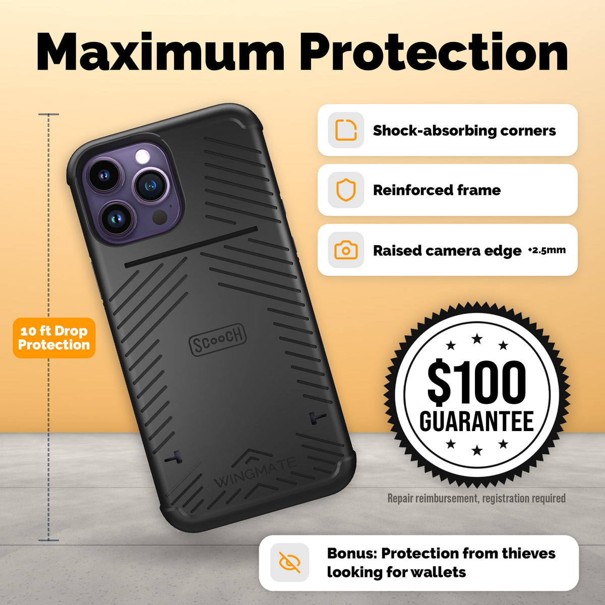 Wingmate drop protection and protection guarantee | gallery:wingmate-20261021