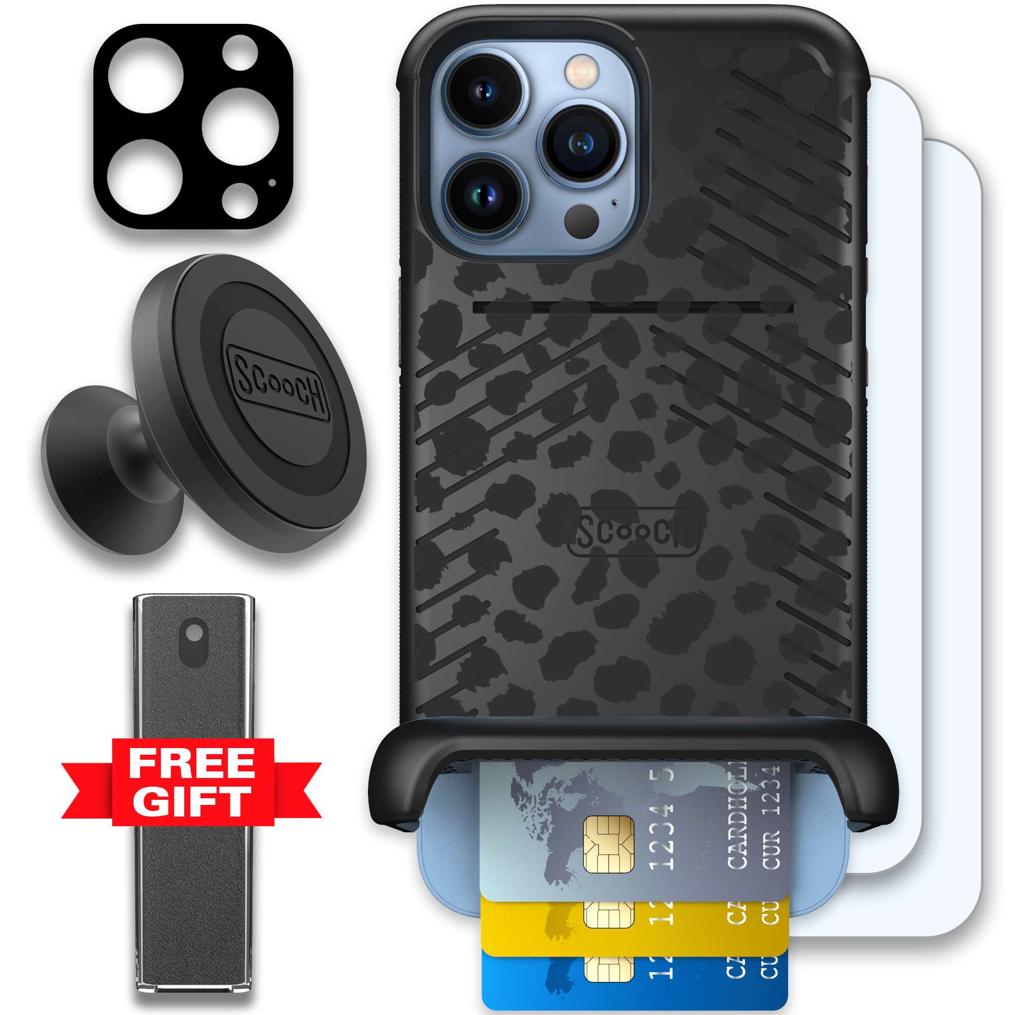 WMTE BLKLEOP iPhone 13 Pro Max Defender Bundle