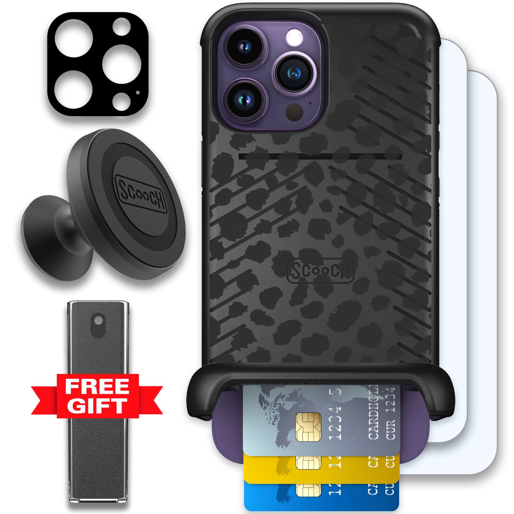 WMTE BLKLEOP iPhone 14 Pro Max Defender Bundle