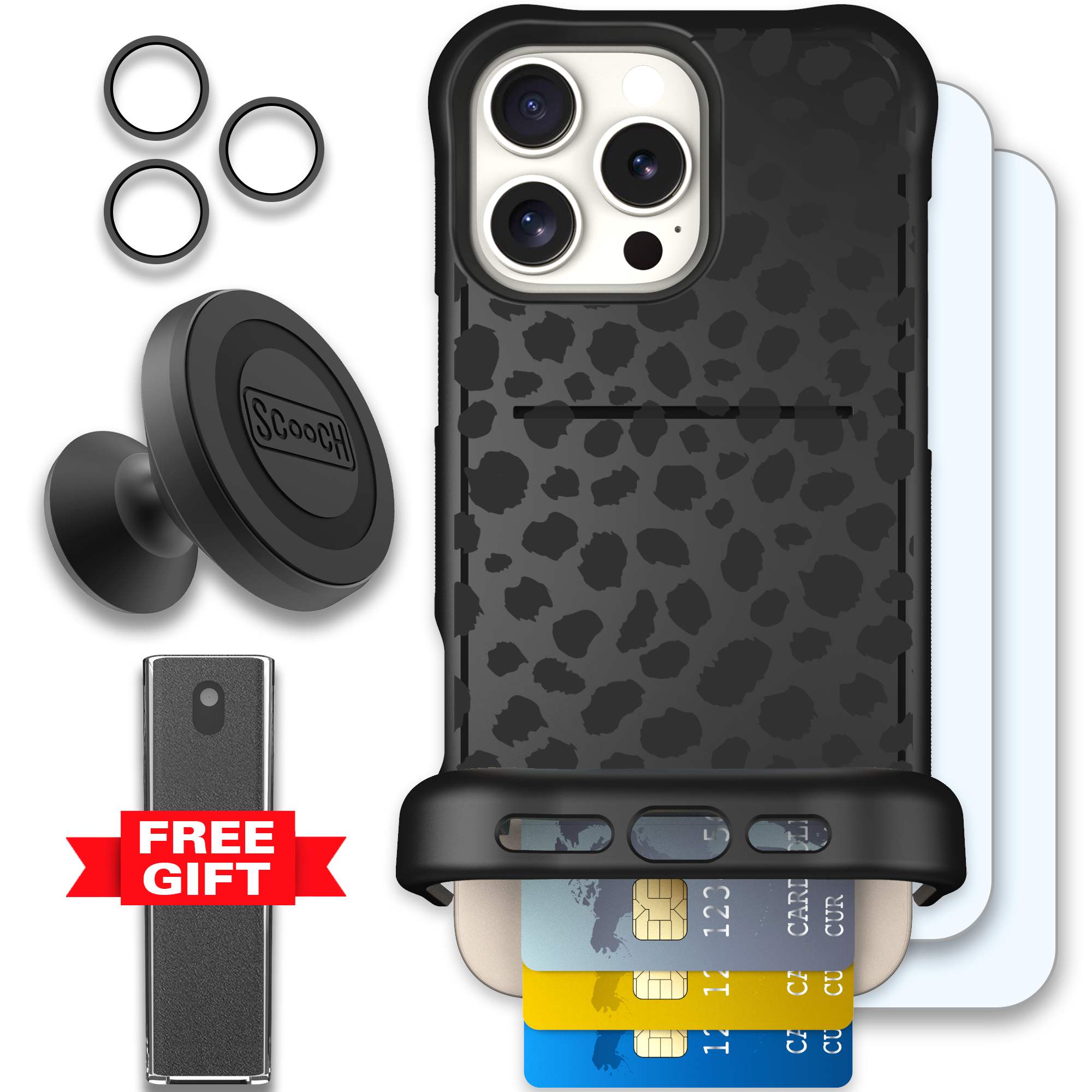 WMTE BLKLEOP iPhone 16 Pro Max Defender Bundle
