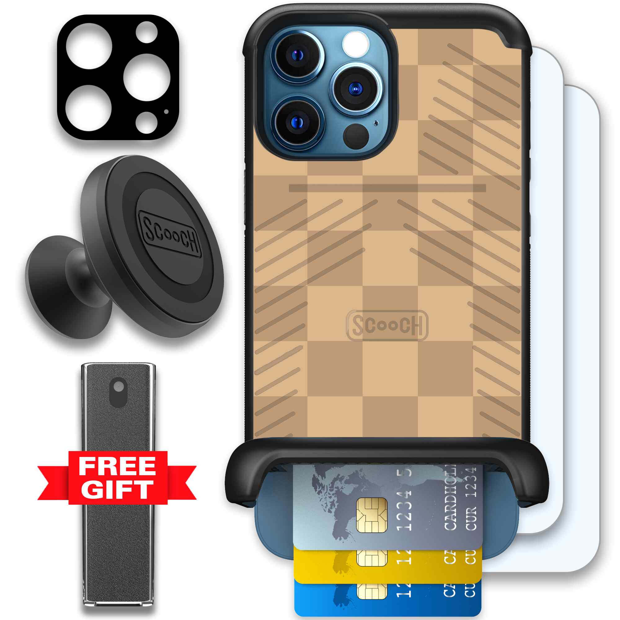 Checkered Beige | website | iPhone 12 Pro Max | Defender Bundle