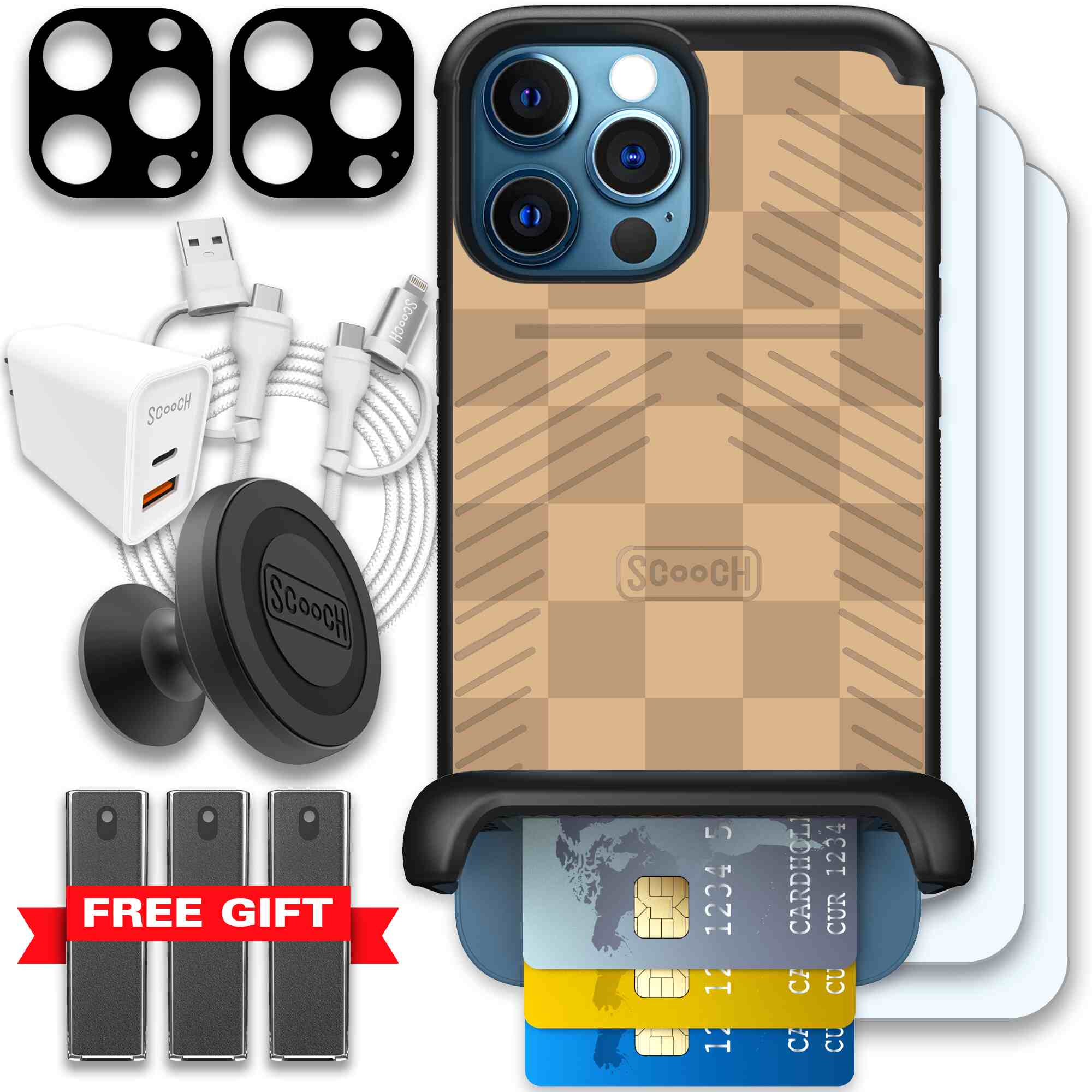 Checkered Beige | website | iPhone 12 Pro Max | Ultimate Bundle