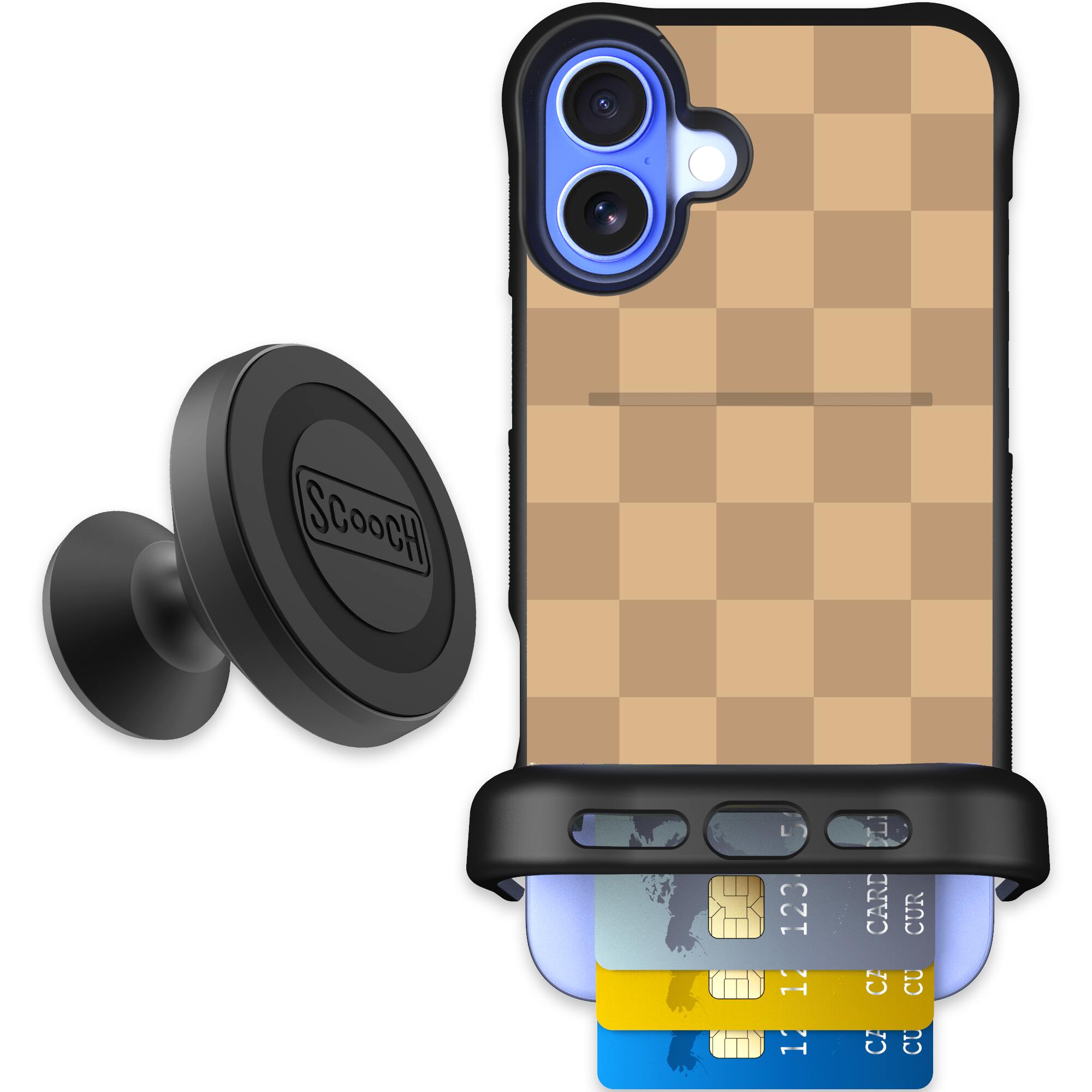 Checkered Beige | website | iPhone 16 Plus | Starter Bundle