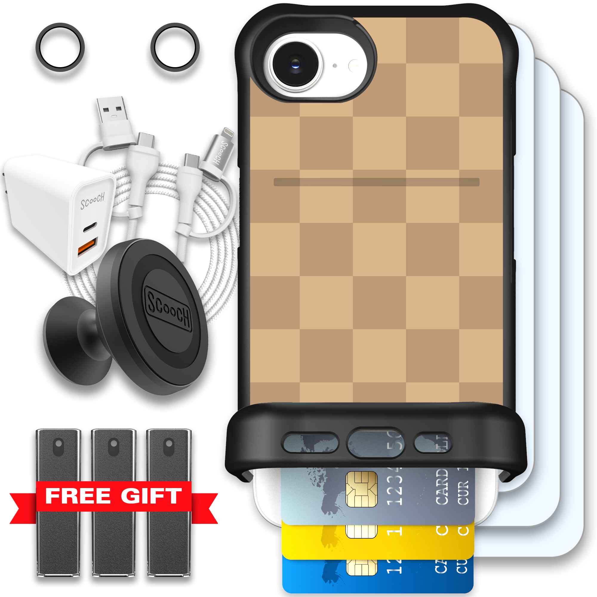 Checkered Beige | website | iPhone 17e | Ultimate Bundle