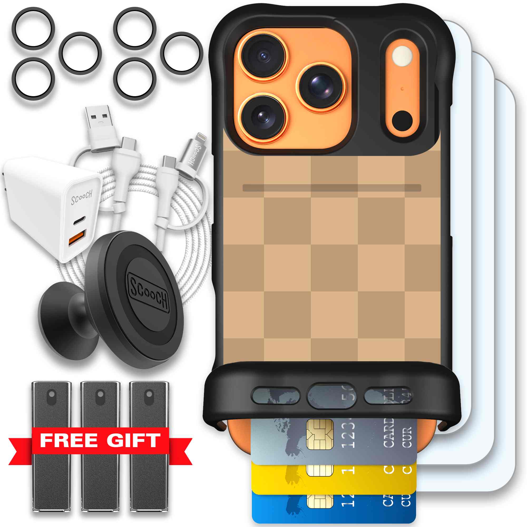 Checkered Beige | website | iPhone 17 Pro | Ultimate Bundle