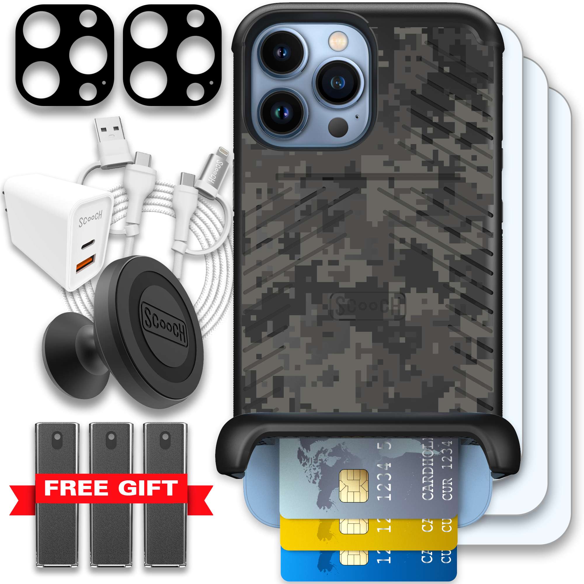 WMTE DIGICAMO iPhone 13 Pro Max Ultimate Bundle