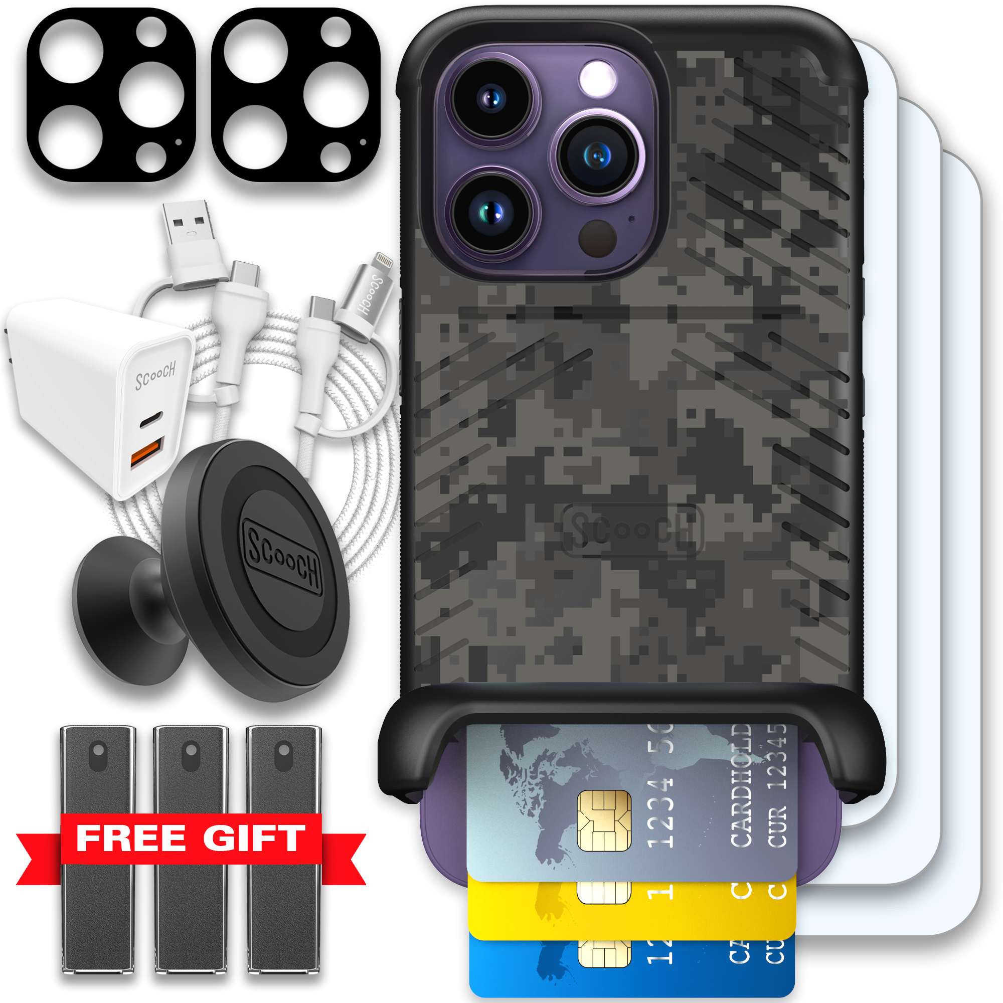 WMTE DIGICAMO iPhone 14 Pro Ultimate Bundle