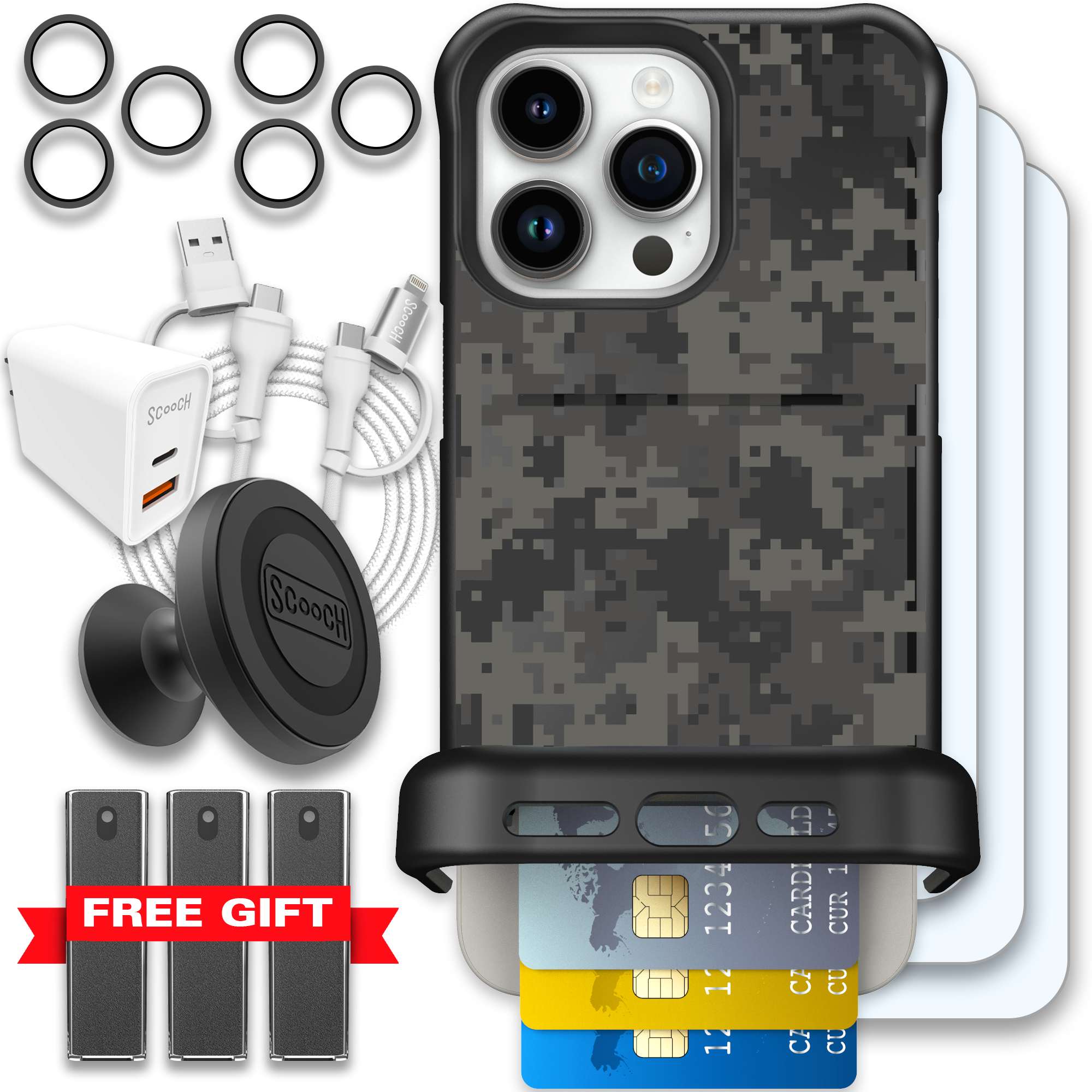 WMTE DIGICAMO iPhone 15 Pro Max Ultimate Bundle