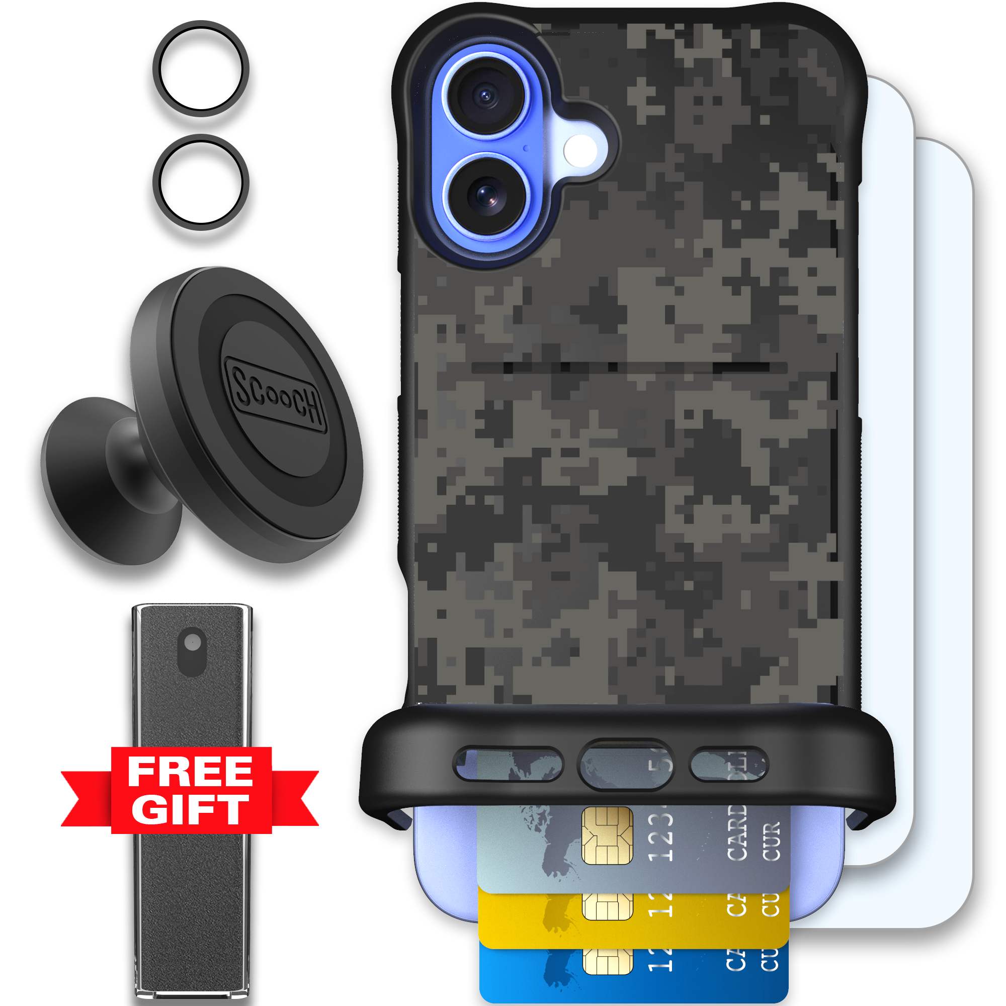 WMTE DIGICAMO iPhone 16 Plus Defender Bundle