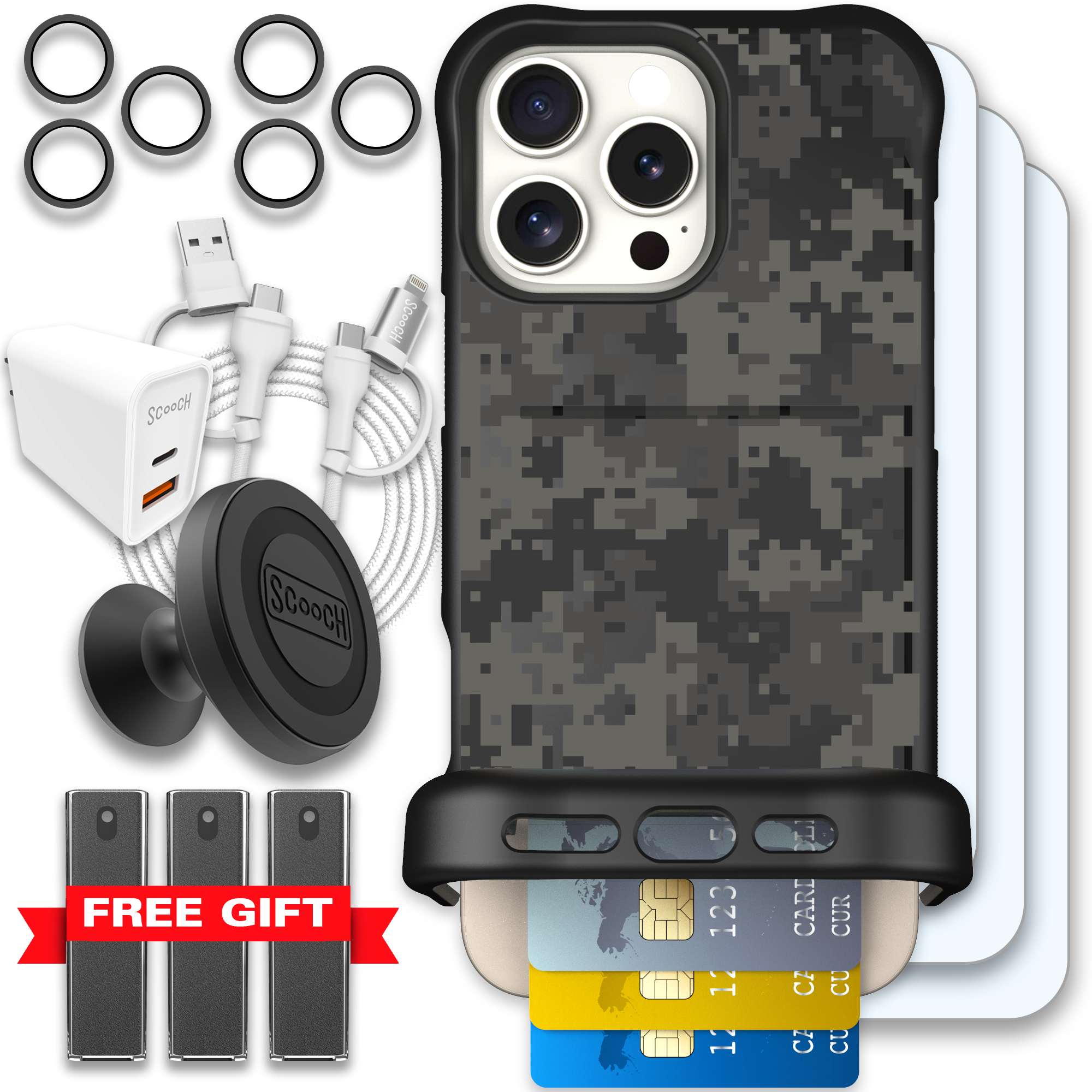 WMTE DIGICAMO iPhone 16 Pro Max Ultimate Bundle