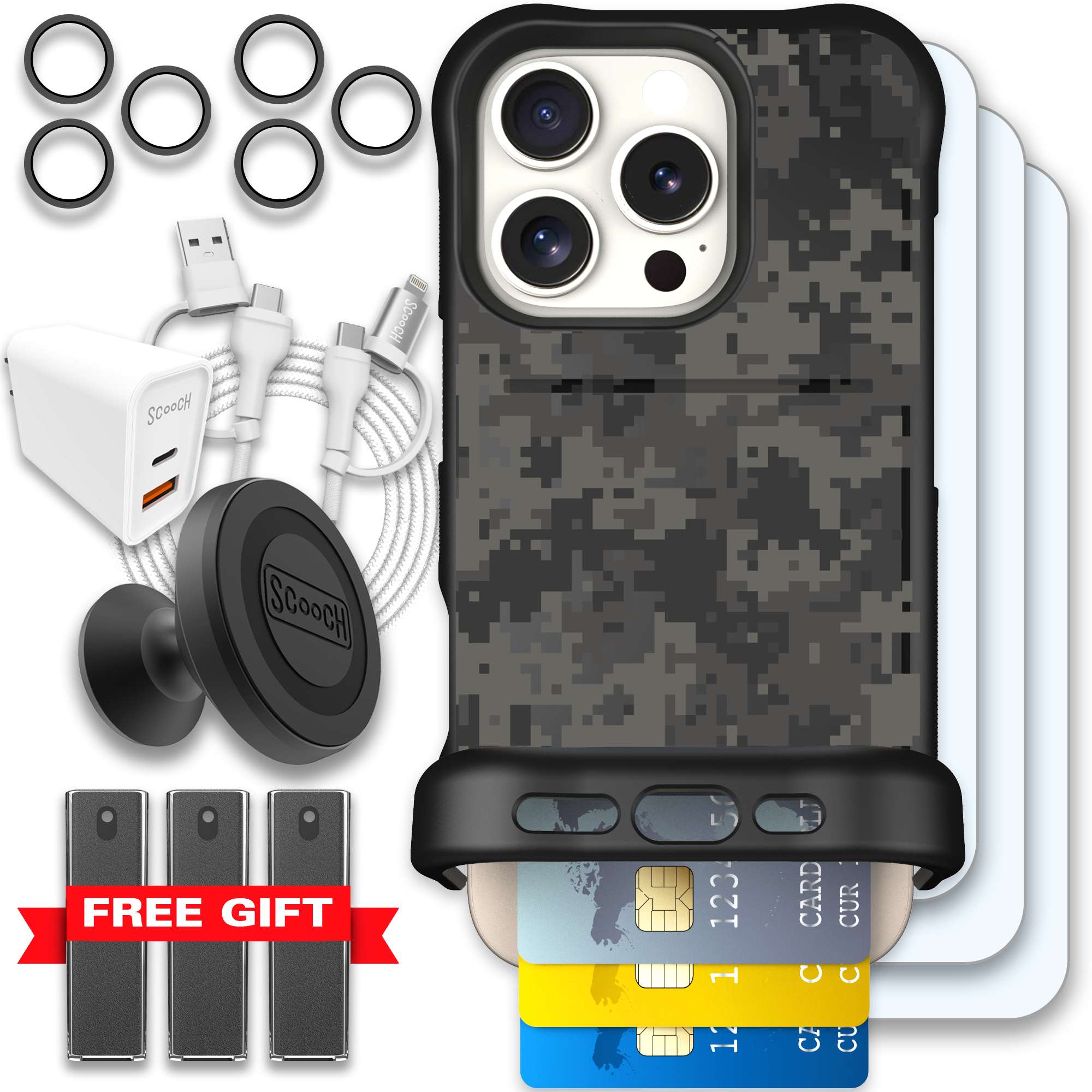 WMTE DIGICAMO iPhone 16 Pro Ultimate Bundle