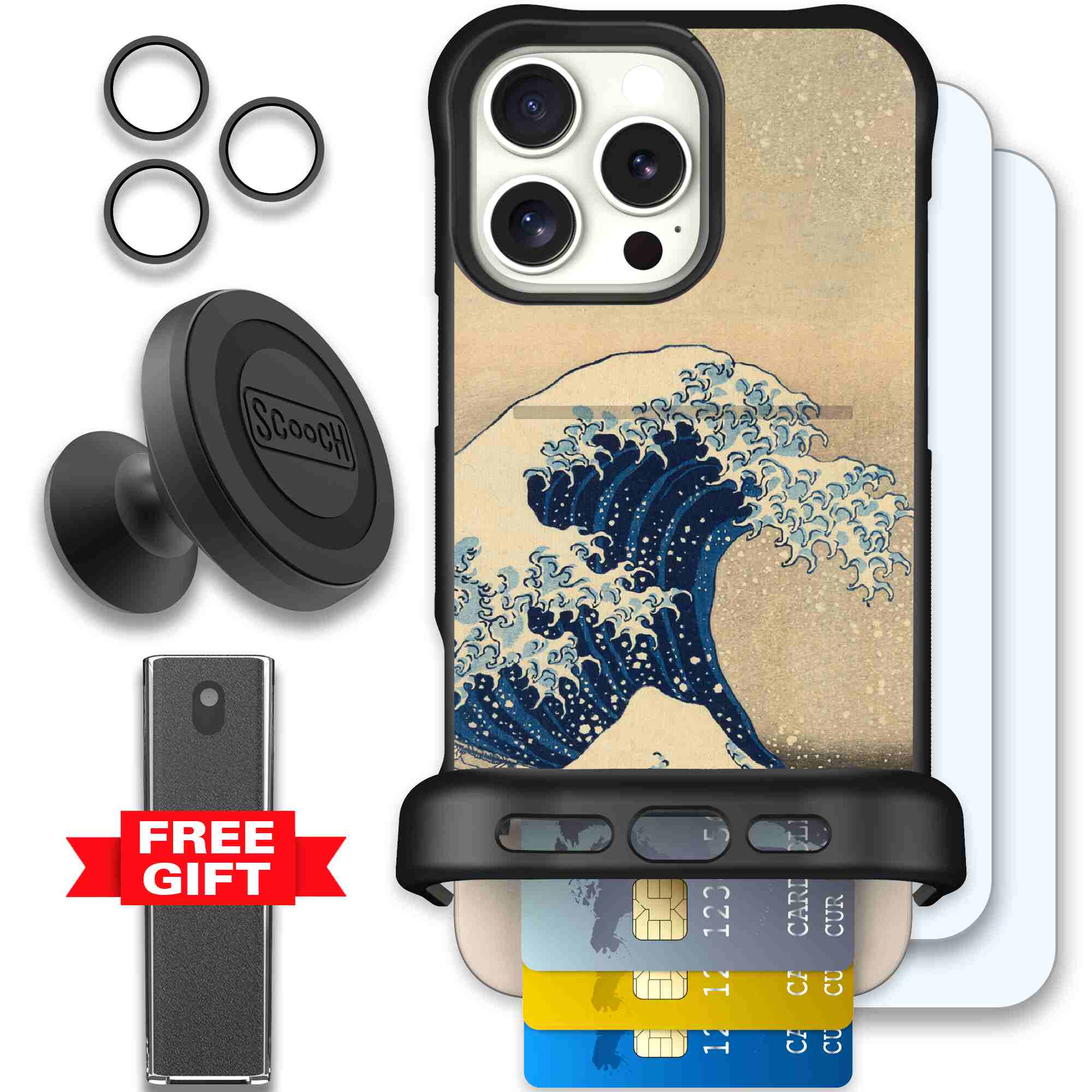 Great Wave | website | iPhone 16 Pro Max | Defender Bundle