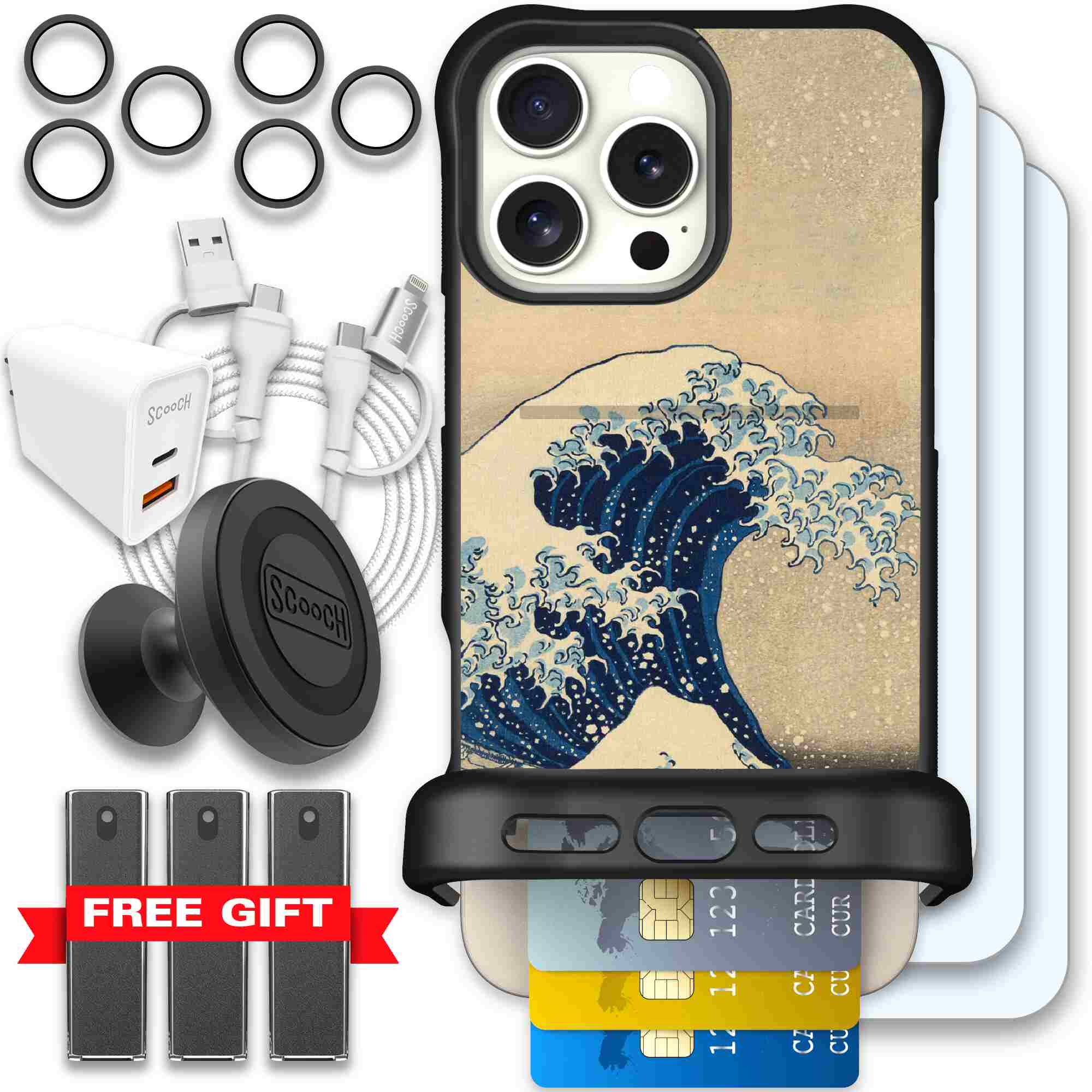 Great Wave | website | iPhone 16 Pro Max | Ultimate Bundle