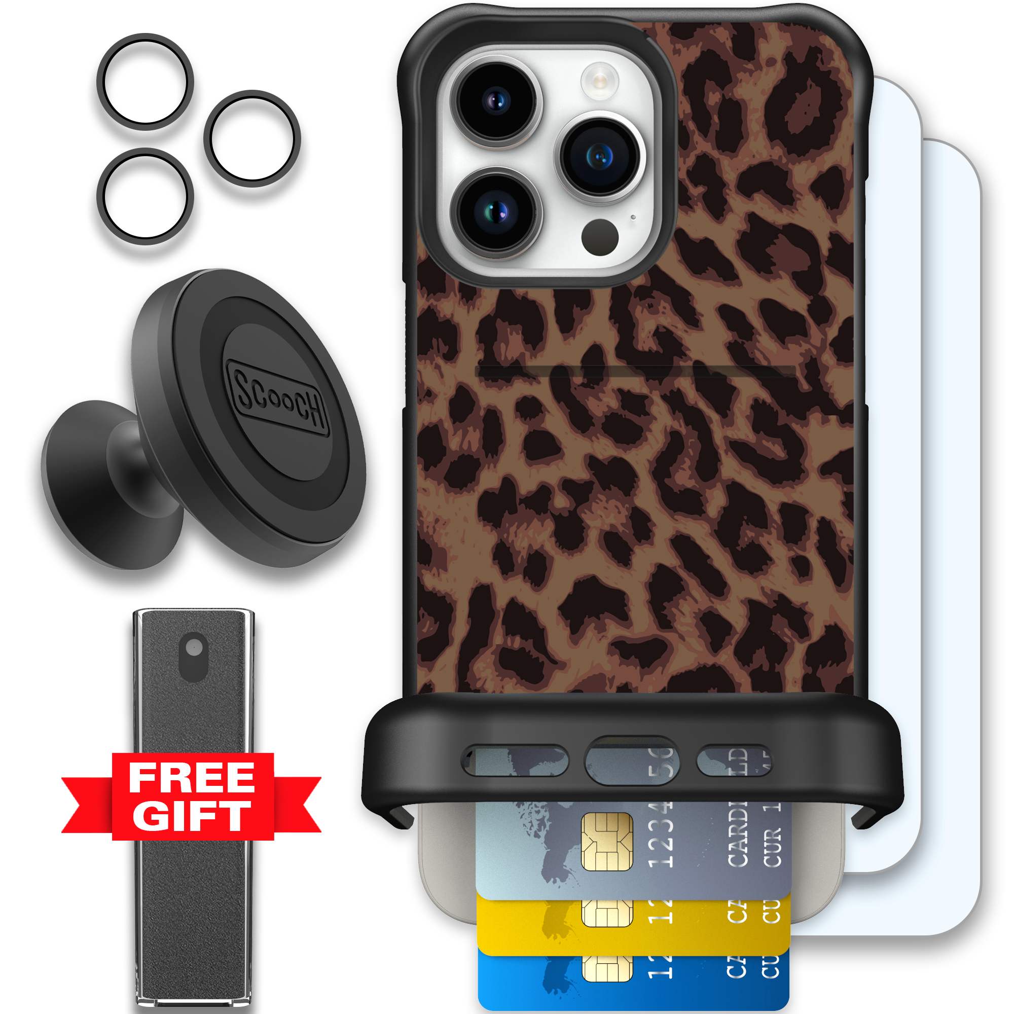 WMTE LUXELEOP iPhone 15 Pro Max Defender Bundle