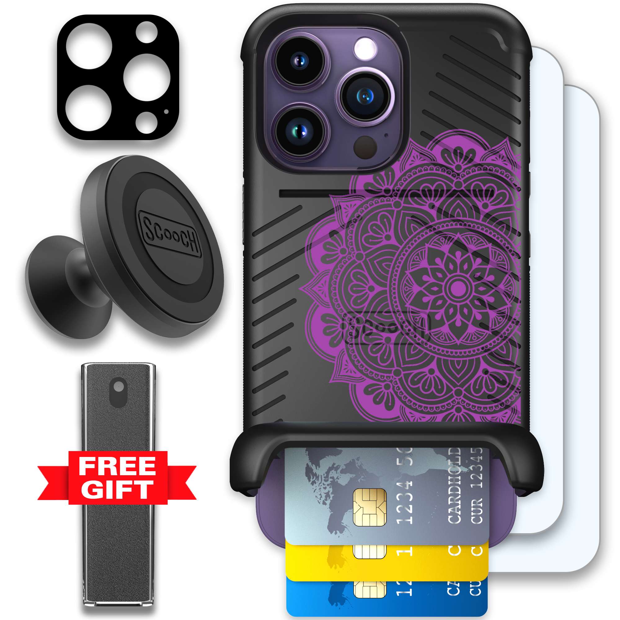 WMTE MANDALA iPhone 14 Pro Defender Bundle