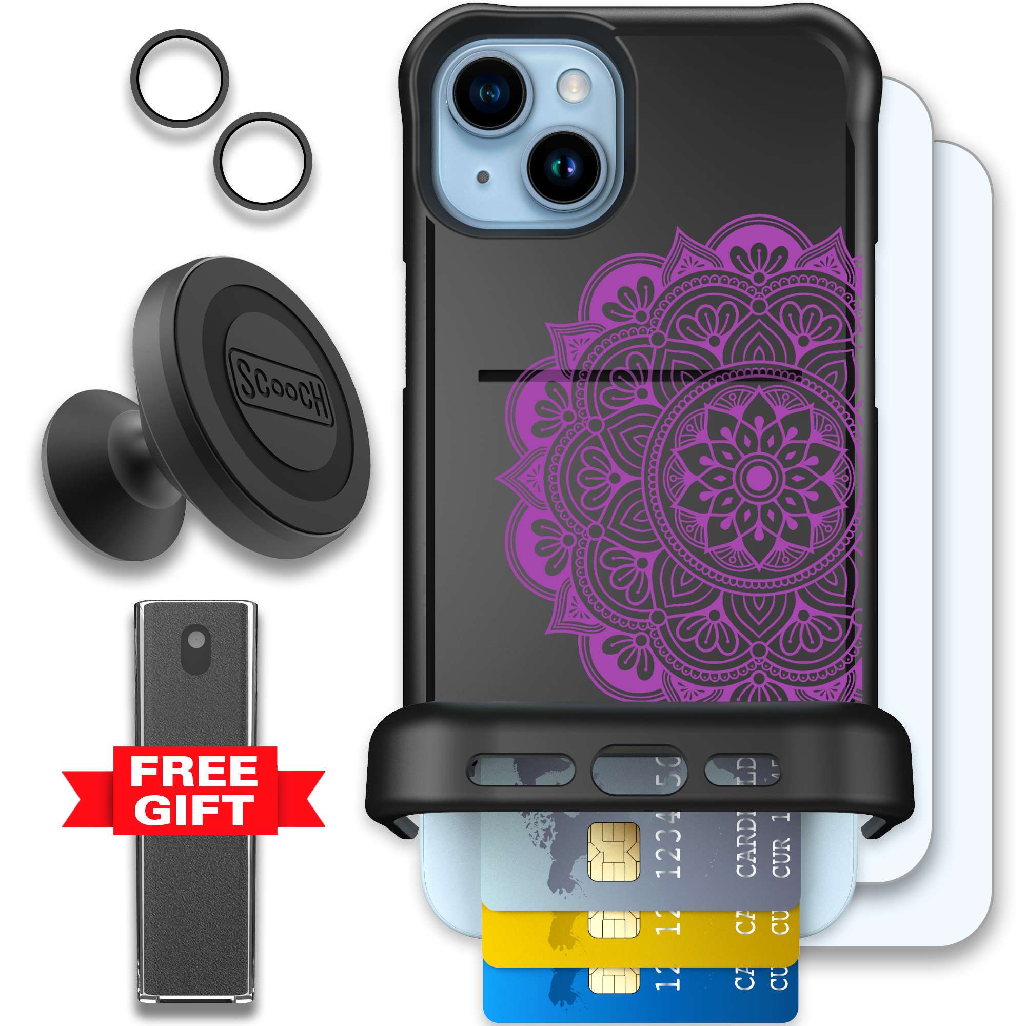 WMTE MANDALA iPhone 15 Plus Defender Bundle