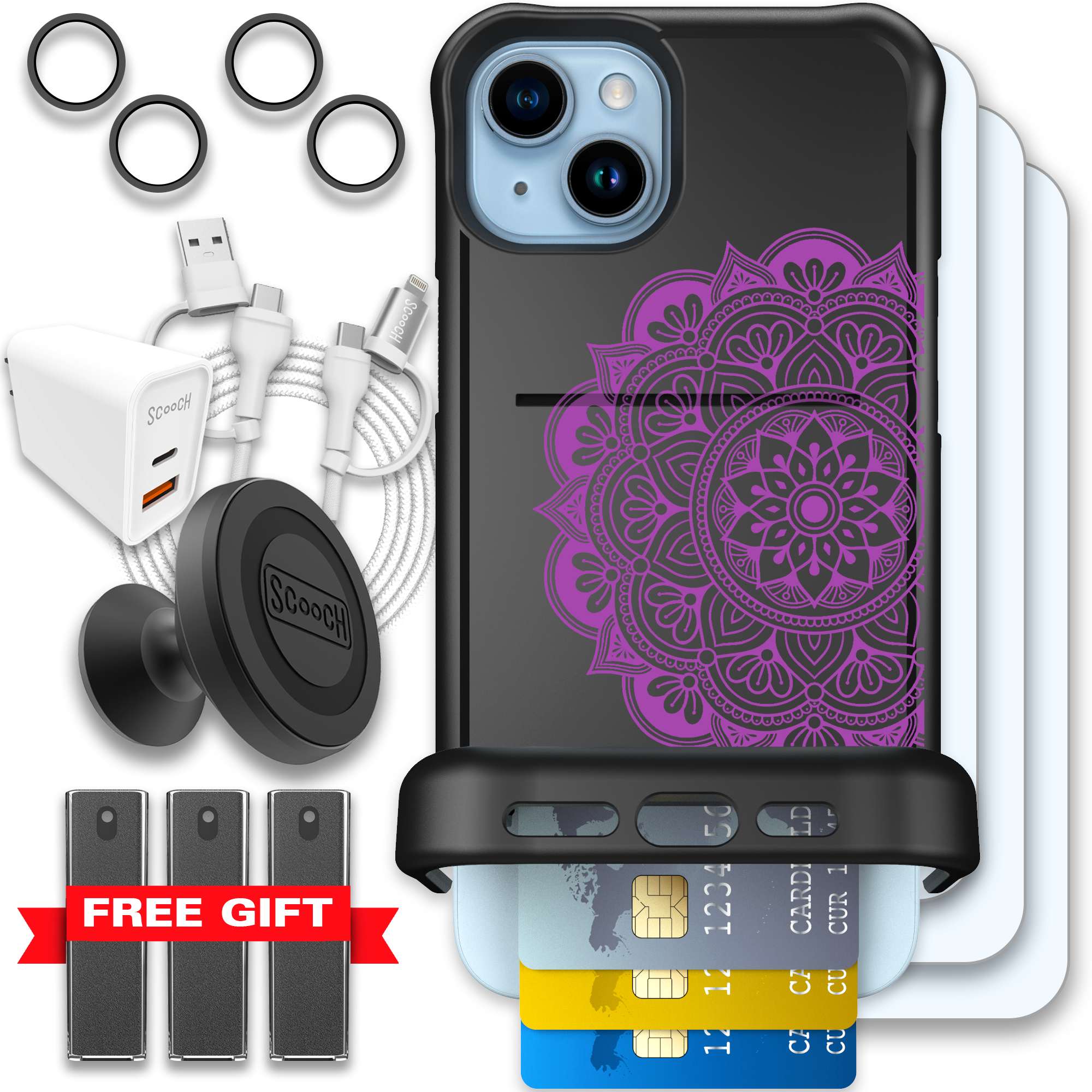 WMTE MANDALA iPhone 15 Plus Ultimate Bundle