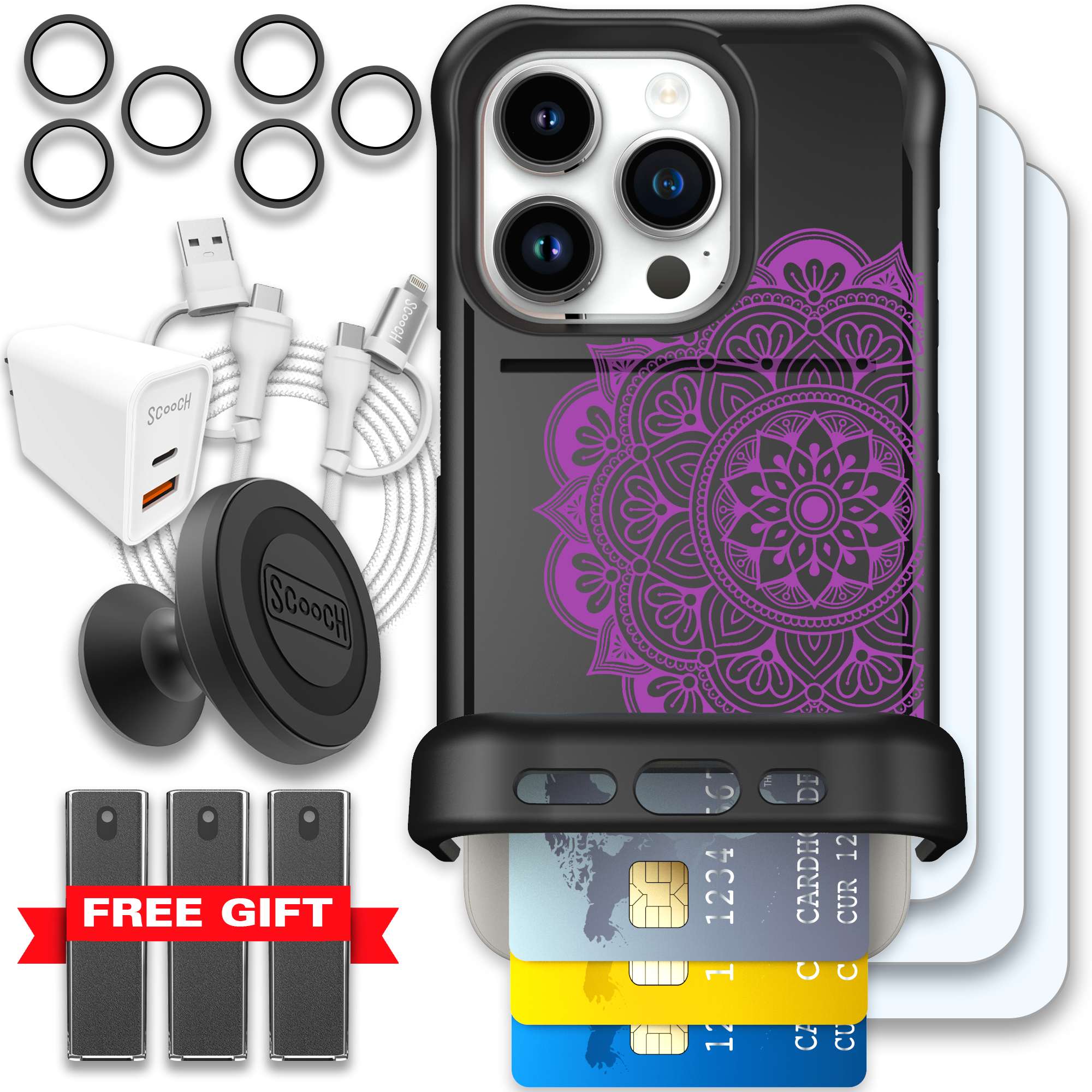 WMTE MANDALA iPhone 15 Pro Ultimate Bundle