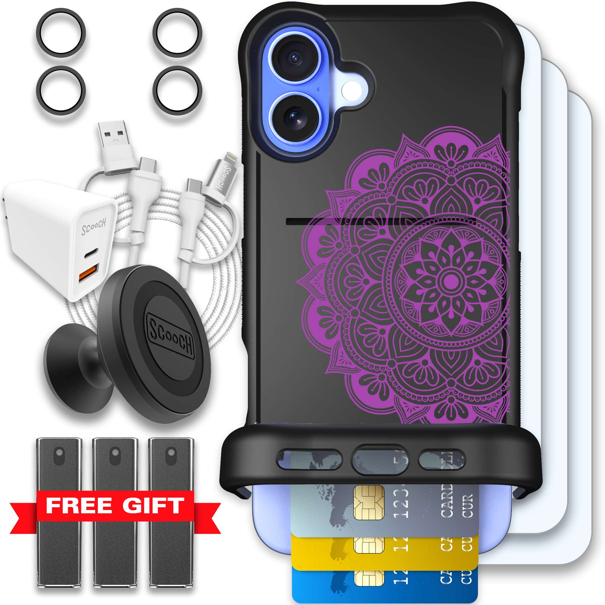 WMTE MANDALA iPhone 16 Plus Ultimate Bundle