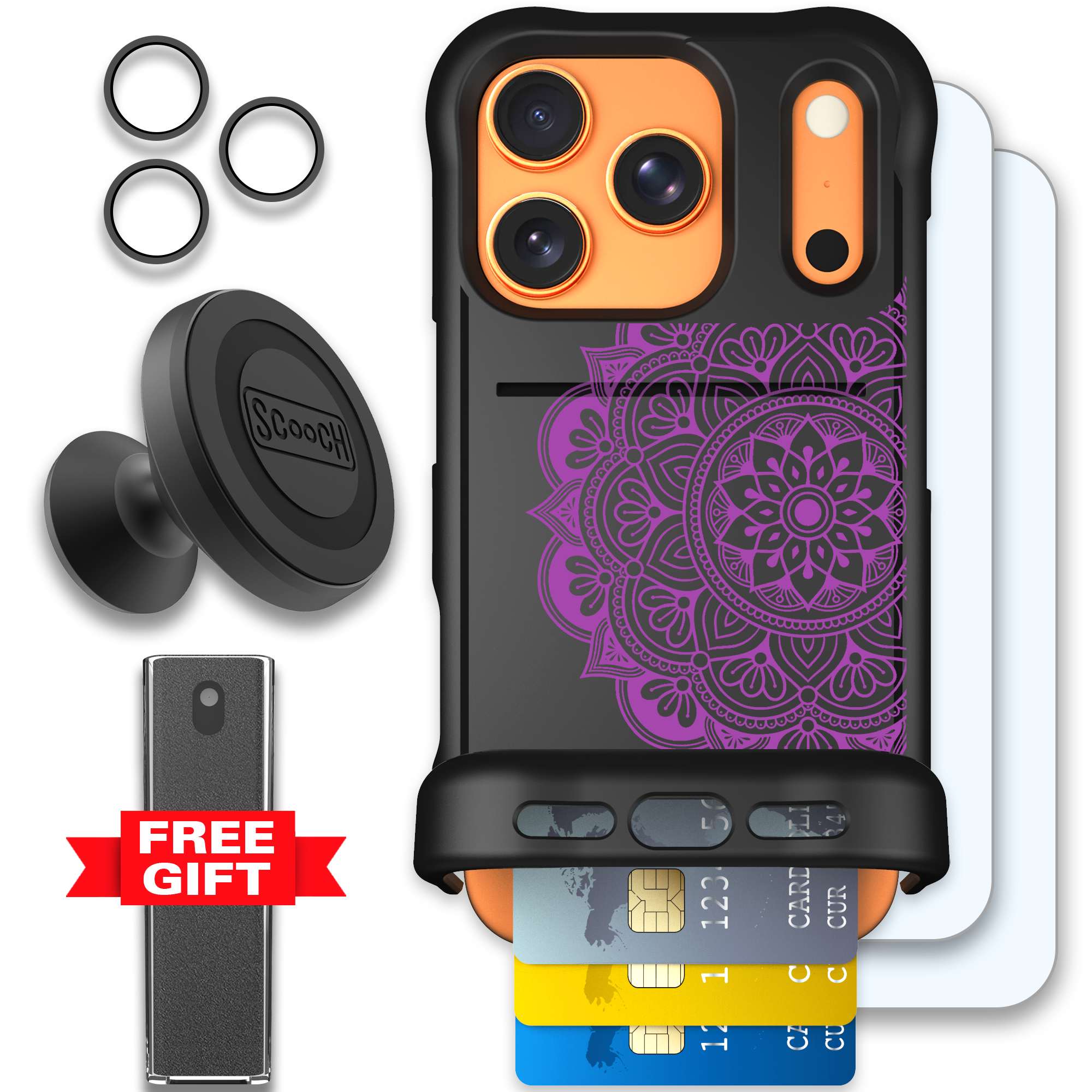 WMTE MANDALA iPhone 17 Pro Defender Bundle