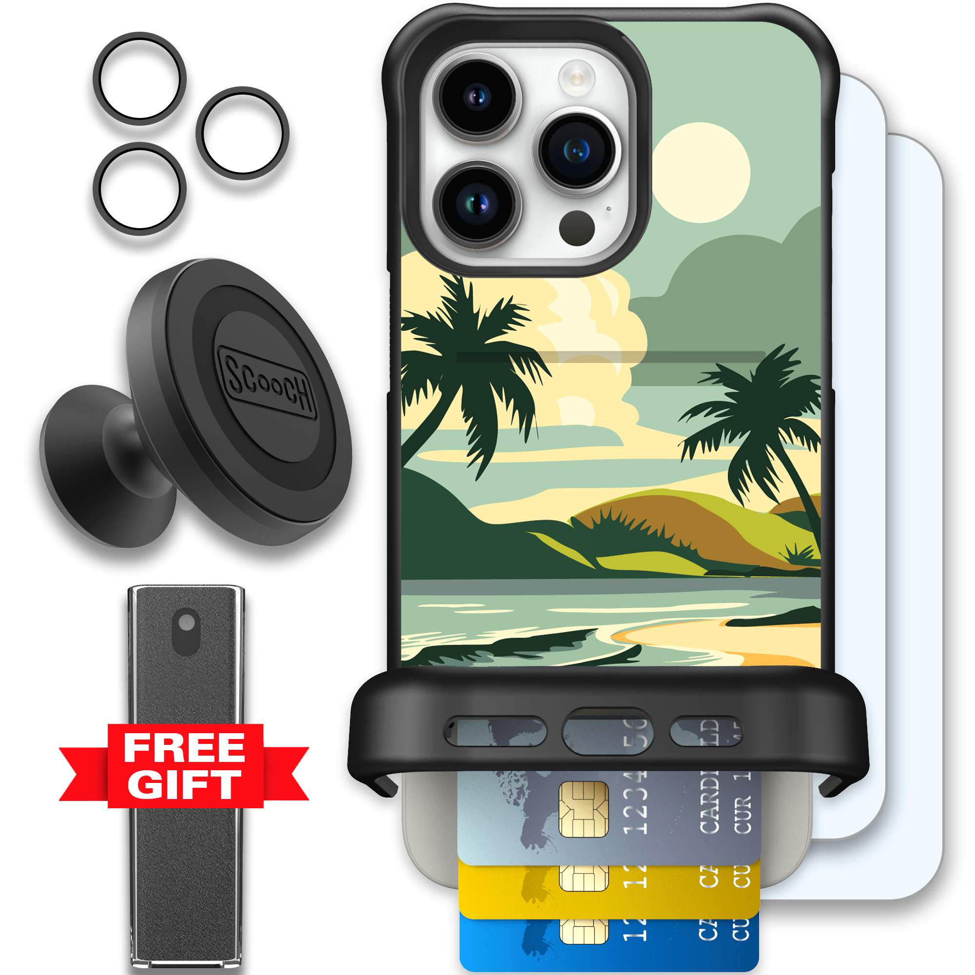 WMTE PDSCOVE iPhone 15 Pro Max Defender Bundle