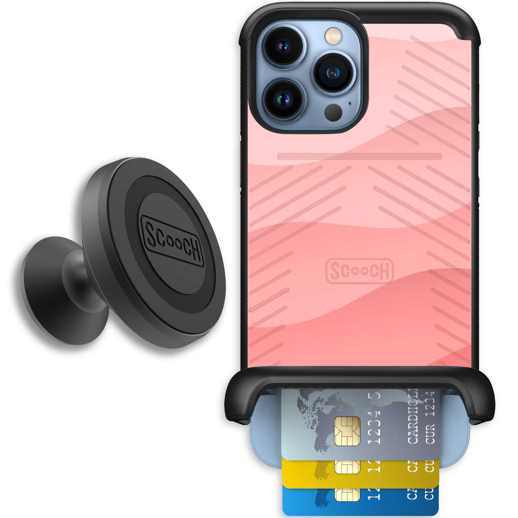Wingmate Pink Waves for iPhone 13 Pro Max - Starter Bundle