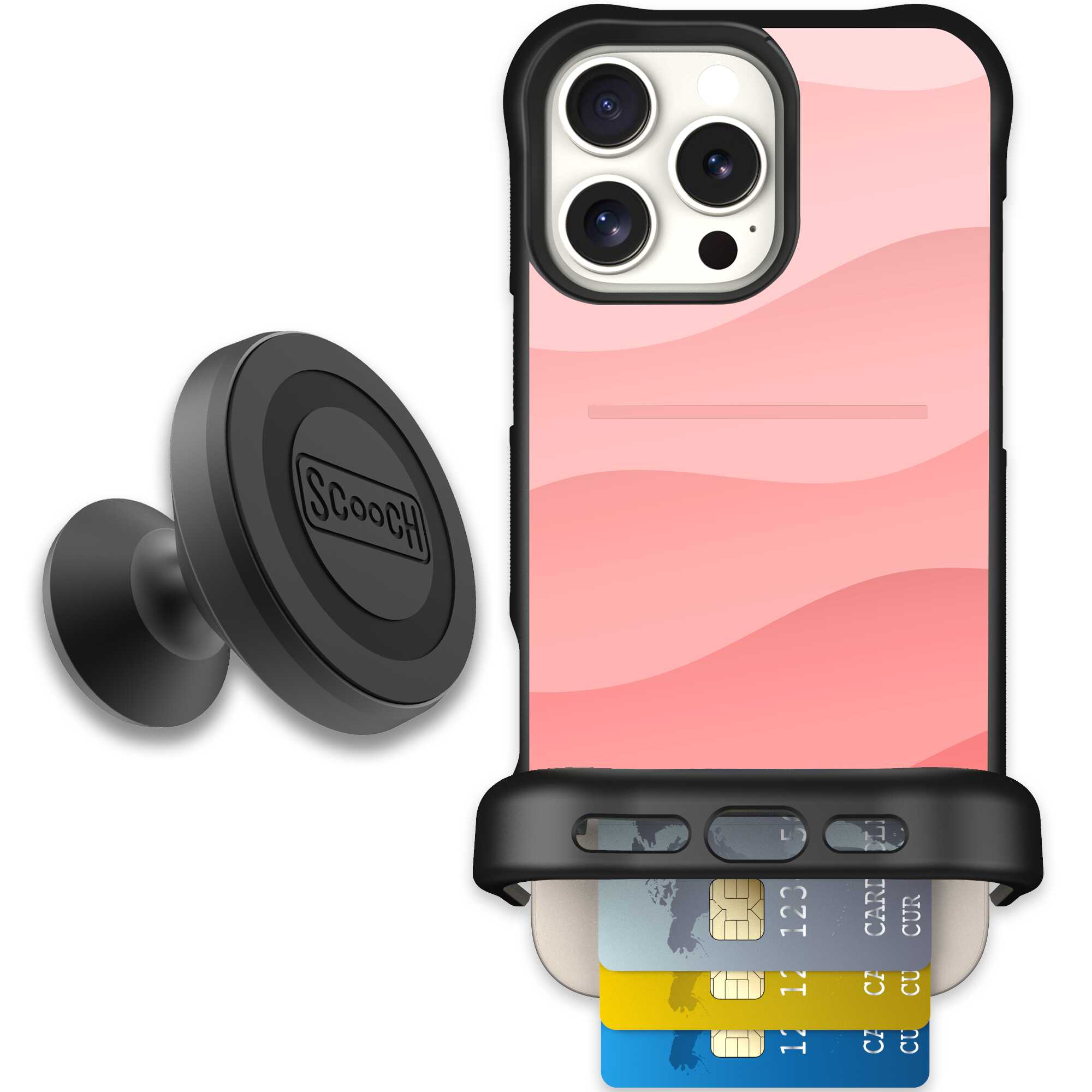 Wingmate Pink Waves for iPhone 16 Pro Max - Starter Bundle