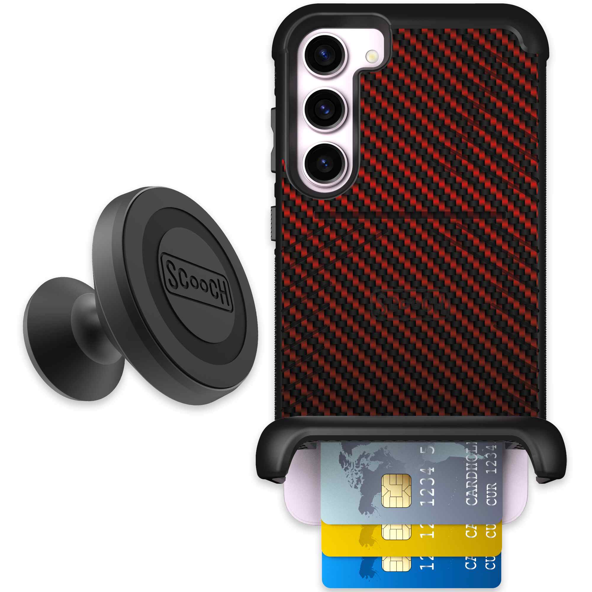 Red Carbon Fiber | website | Galaxy S23+ | Starter Bundle