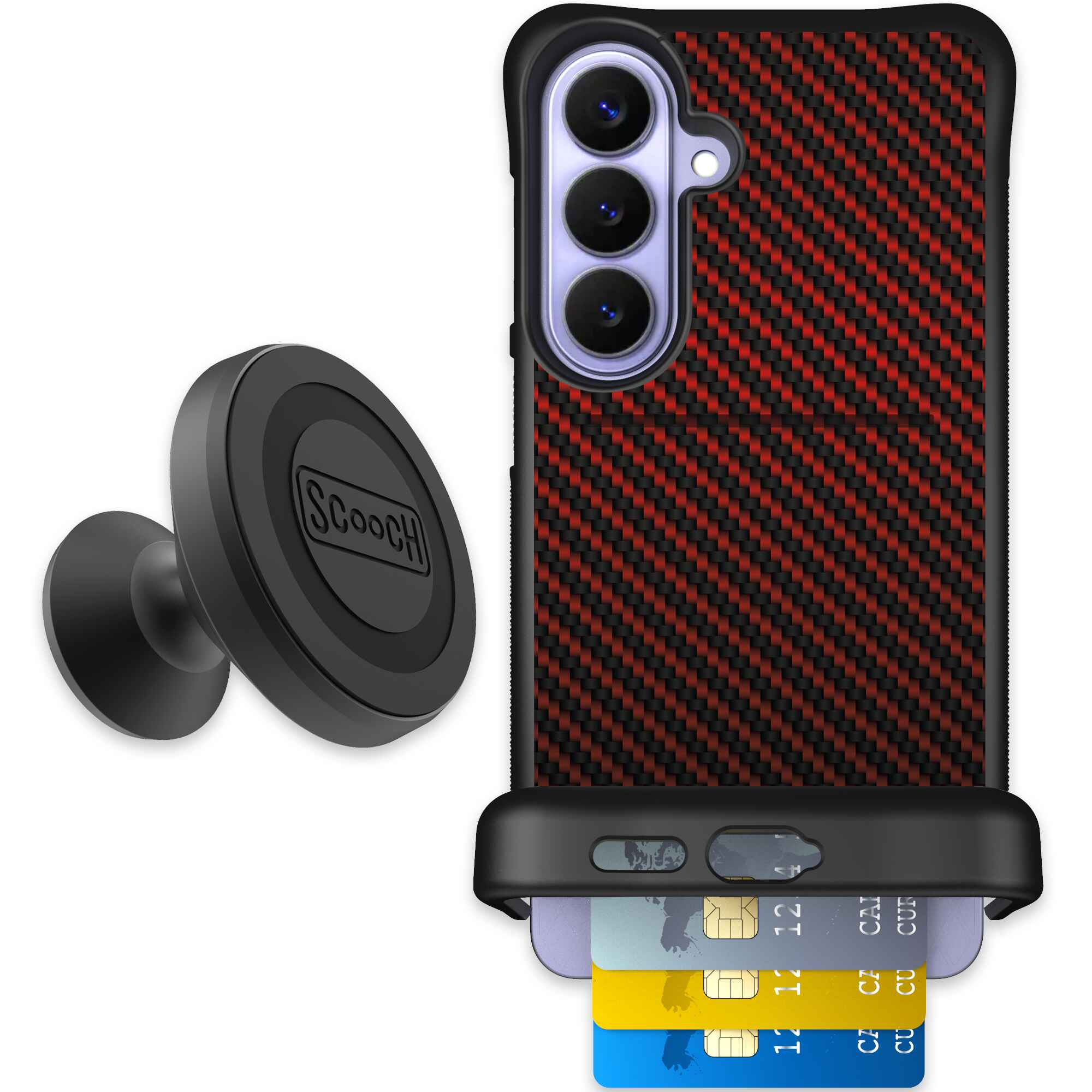 Red Carbon Fiber | website | Galaxy S26+ | Starter Bundle
