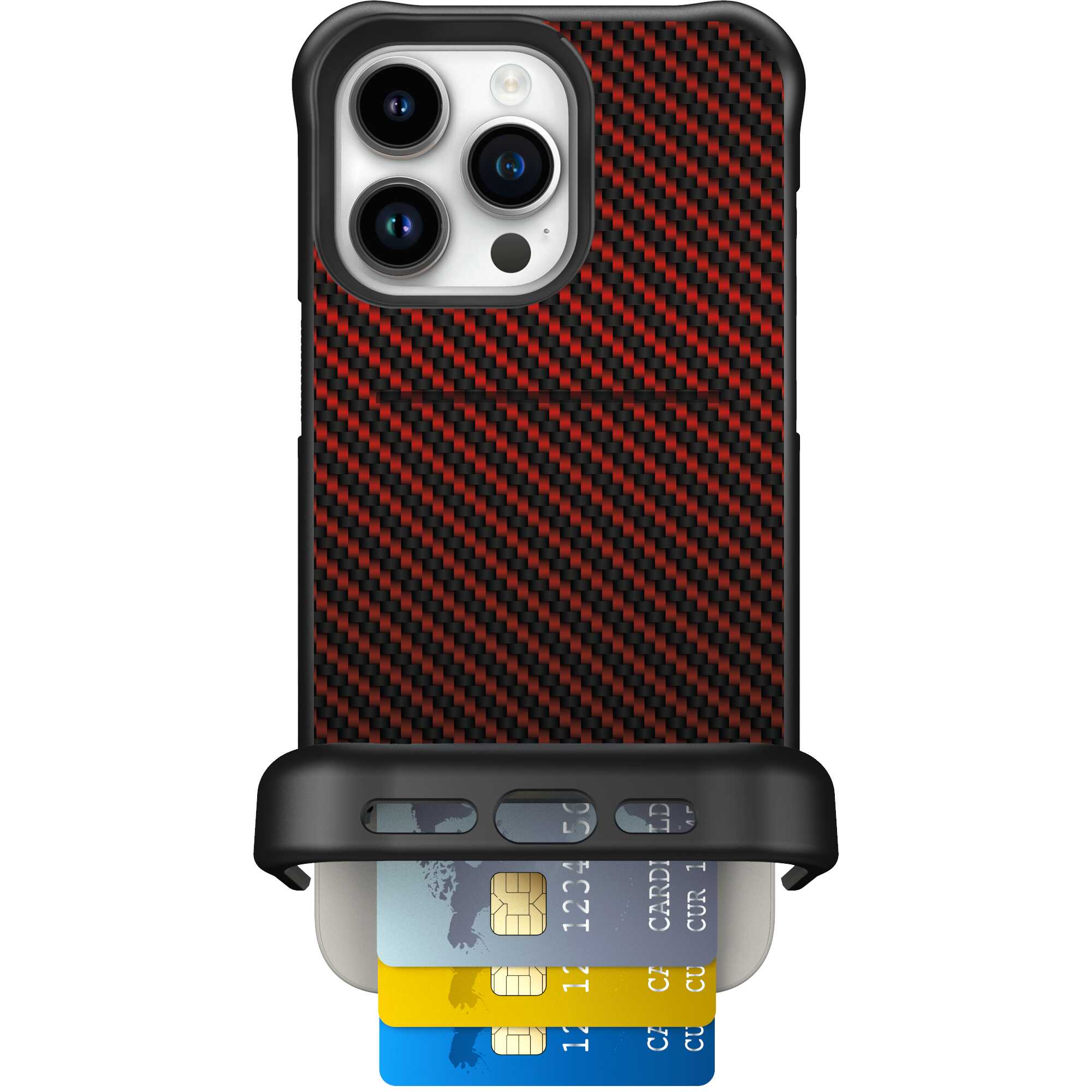 Red Carbon Fiber | website | iPhone 15 Pro Max | Case