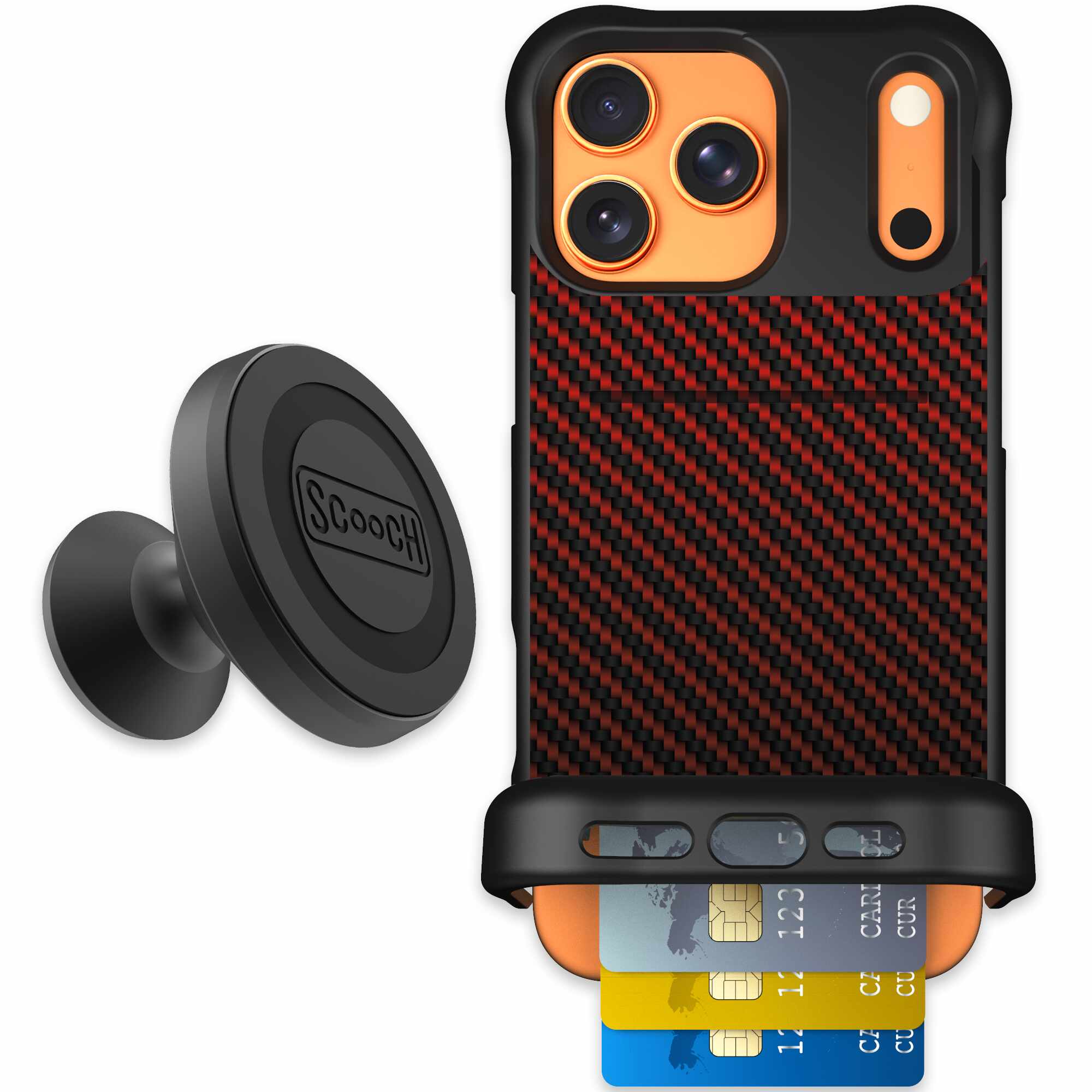 Red Carbon Fiber | website | iPhone 17 Pro Max | Starter Bundle